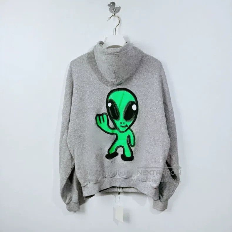 Balenciaga Balenciaga Alien Hi Zip Hoodie Jacket Size US S / EU 44-46 / 1 - 2 Thumbnail