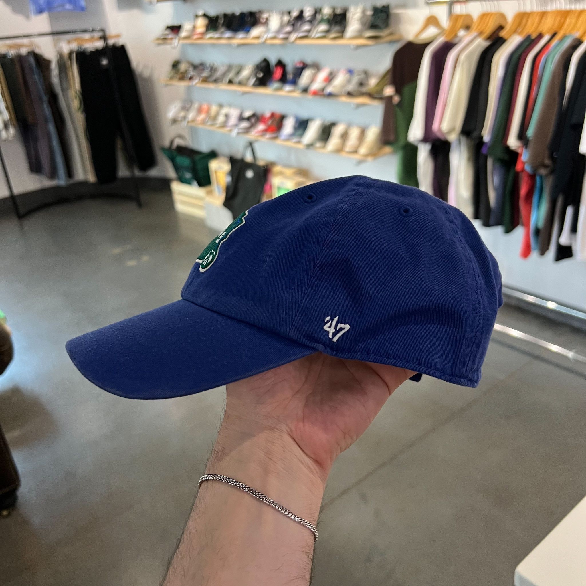 47 Brand × NBA '47 Brand Milwaukee Bucks Clean Up Cap Blue Size ONE SIZE - 2 Thumbnail