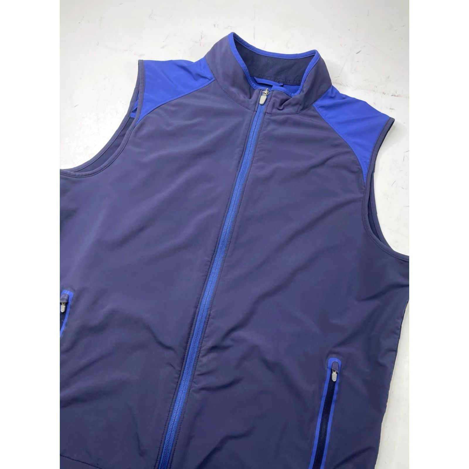 Peter Millar Peter Millar Crown Sport Zephyr Performance Vest Mens L Navy Blue Golf Casual Vest Size US L / EU 52-54 / 3 - 2 Thumbnail