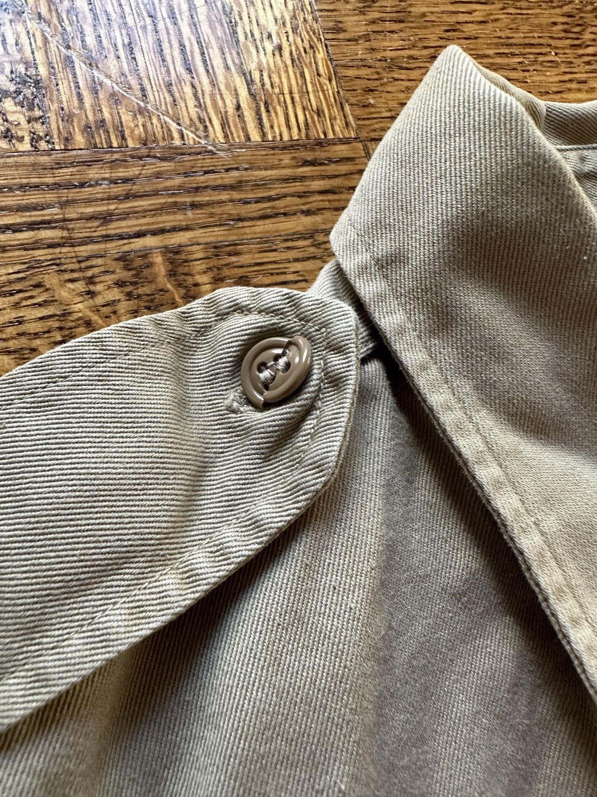 Vintage Vintage 60s US Military Sateen Short Sleeve Button Up Shirt Size US M / EU 48-50 / 2 - 4 Thumbnail
