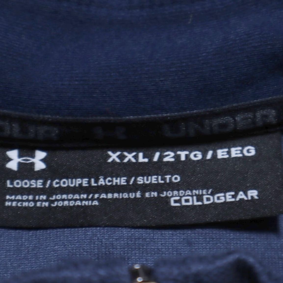 Under Armour Under Armour Coldgear 1/4 Zip Pullover Navy Blue Men's 2XL Sweatshirt Shirt Long Sleeve Mock Neck Mock Neck Regular Fit 30" Size US XXL / EU 58 / 5 - 5 Thumbnail
