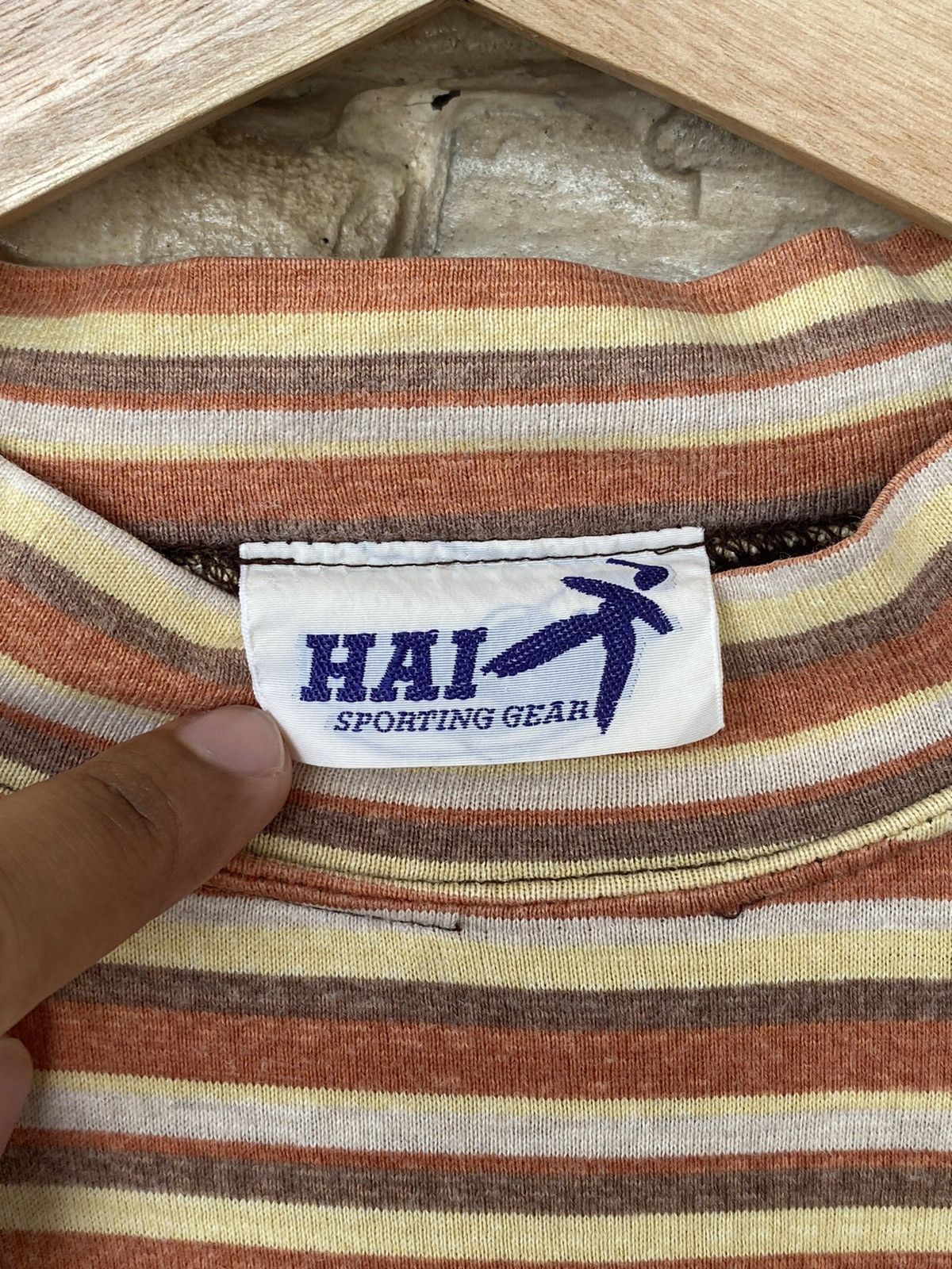 Vintage Vintage Hai Sporting Gear Issey Miyake Stripe Tees Size US L / EU 52-54 / 3 - 7 Thumbnail