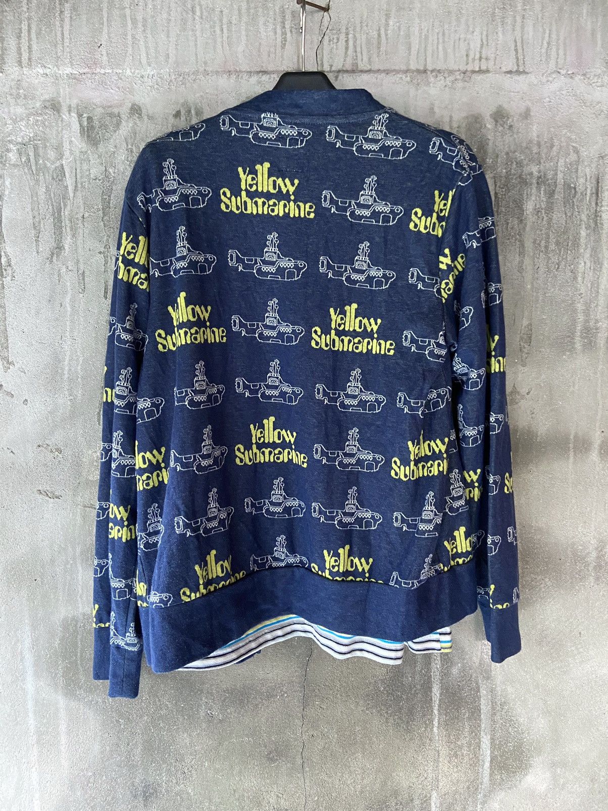 Japanese Brand THE BEATLES KNIT 2 IN 1 SACSNY STRIPED TEE Size US M / EU 48-50 / 2 - 7 Thumbnail