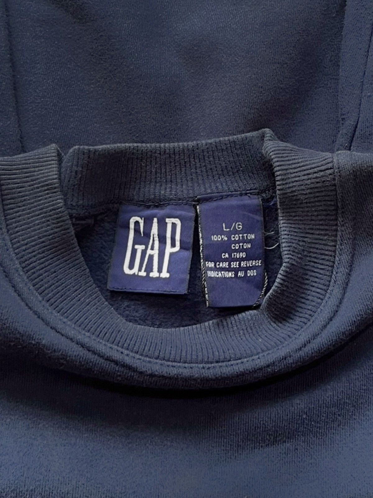 Gap 90s GAP Big Spell Out Vintage Sweatshirts Size US L / EU 52-54 / 3 - 6 Thumbnail