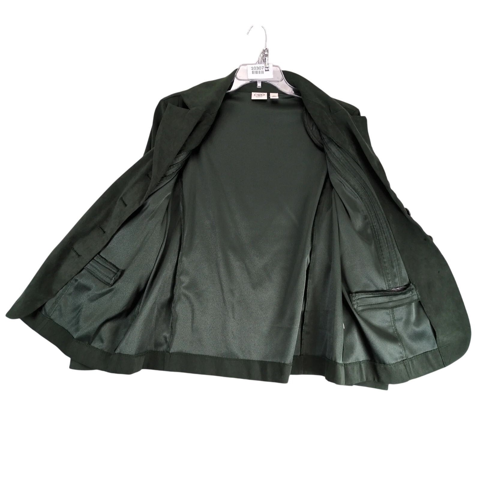 Other Cato Green Microfiber Suede 4-Button Blazer Jacket 22W Size 3XL / US 20-22 - 2 Thumbnail