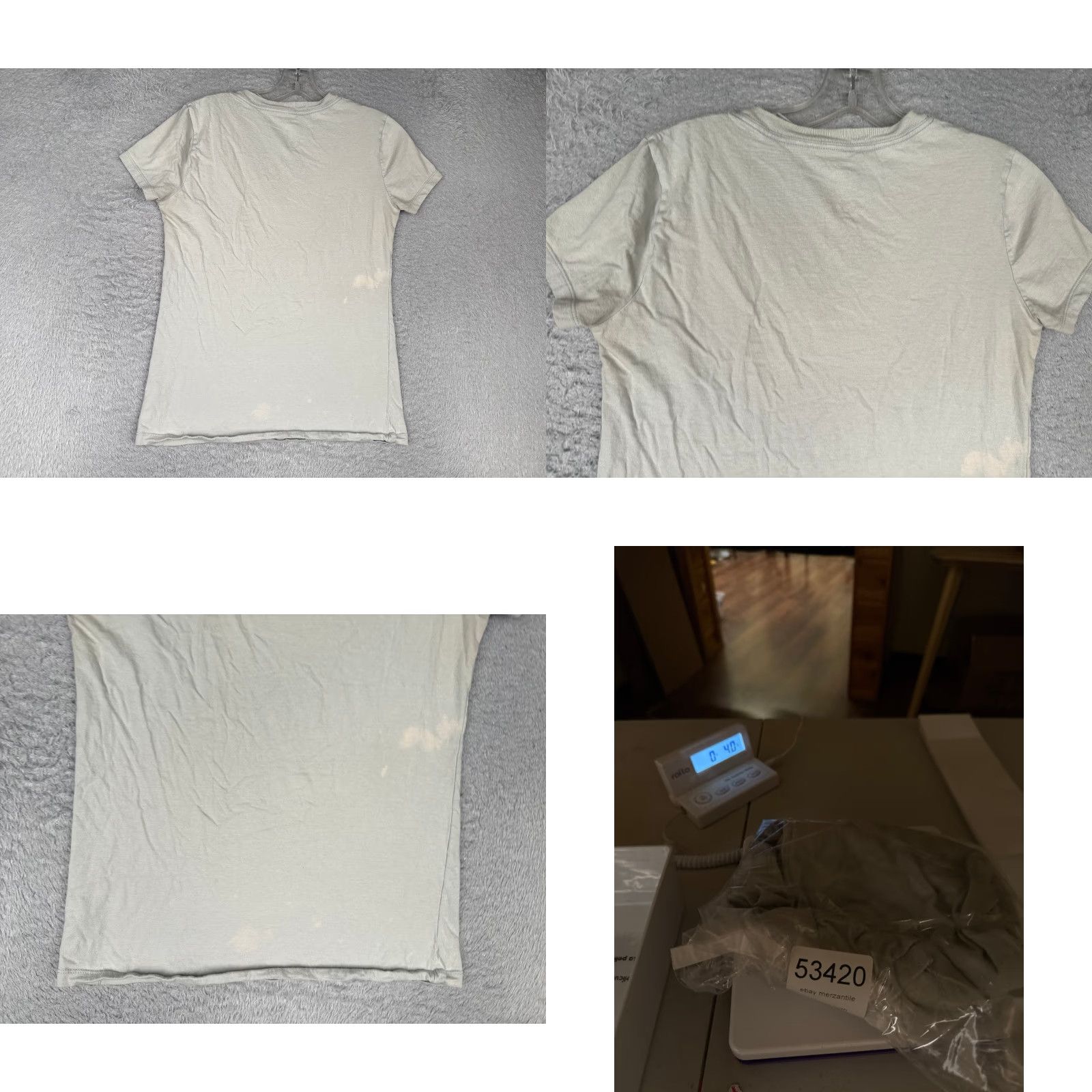 The North Face The North Face Shirt Women S Gray V-Neck Cotton Blend Basic Casual Short Sleeve T-Shirt Mens Womens Size S / US 4 / IT 40 - 9 Thumbnail
