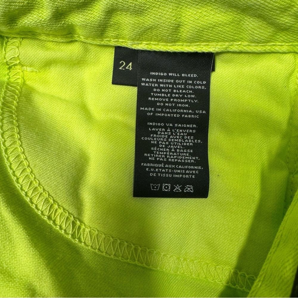 J Brand NWT New J Brand Joanie Rolled Boyfriend Lime Sherbet Shorts Size 24" / US 00 / IT 34 - 6 Thumbnail