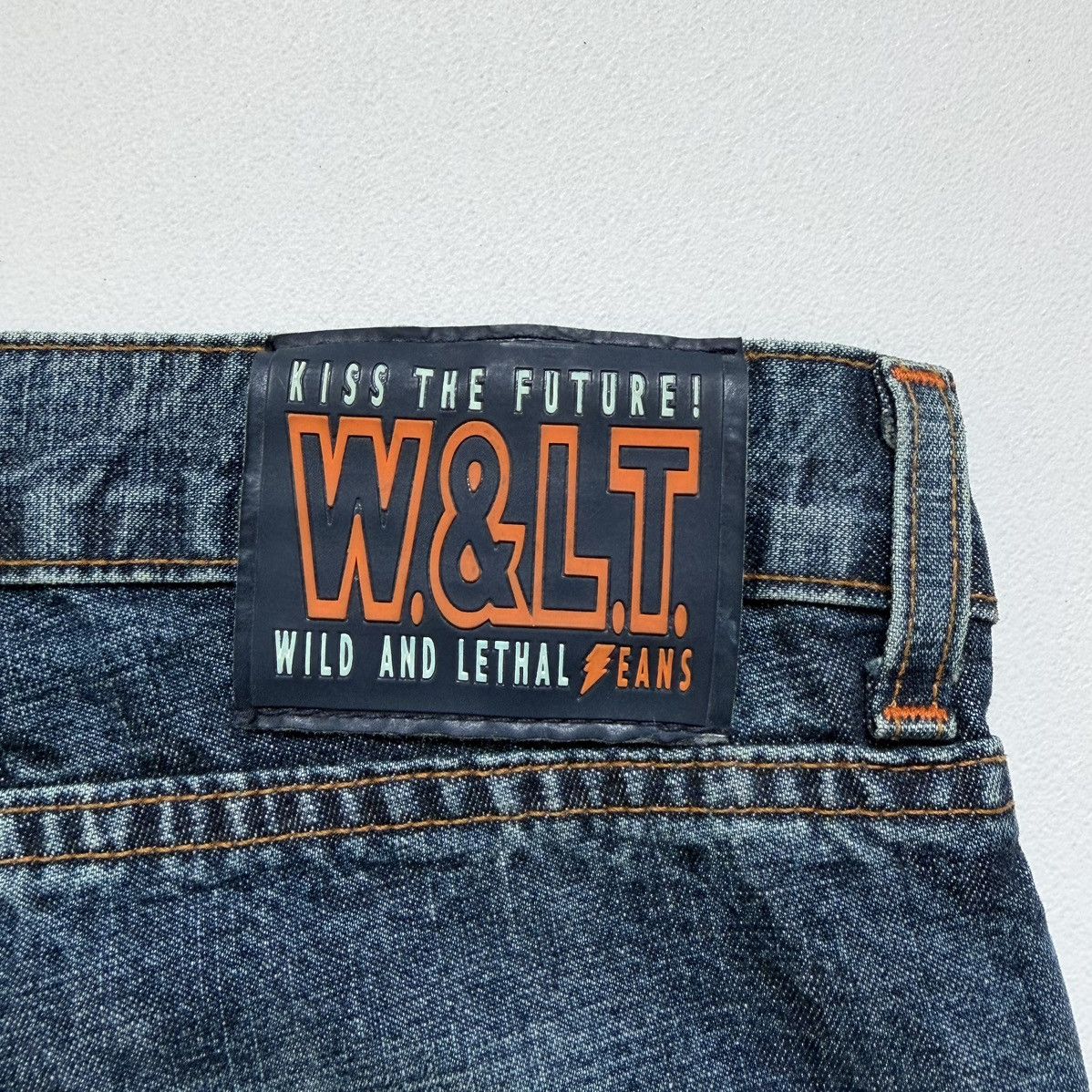 Walter Van Beirendonck 1990s ‘Lightning Bolt’ Scar Stitch Denim Jeans Size US 32 / EU 48 - 13 Thumbnail