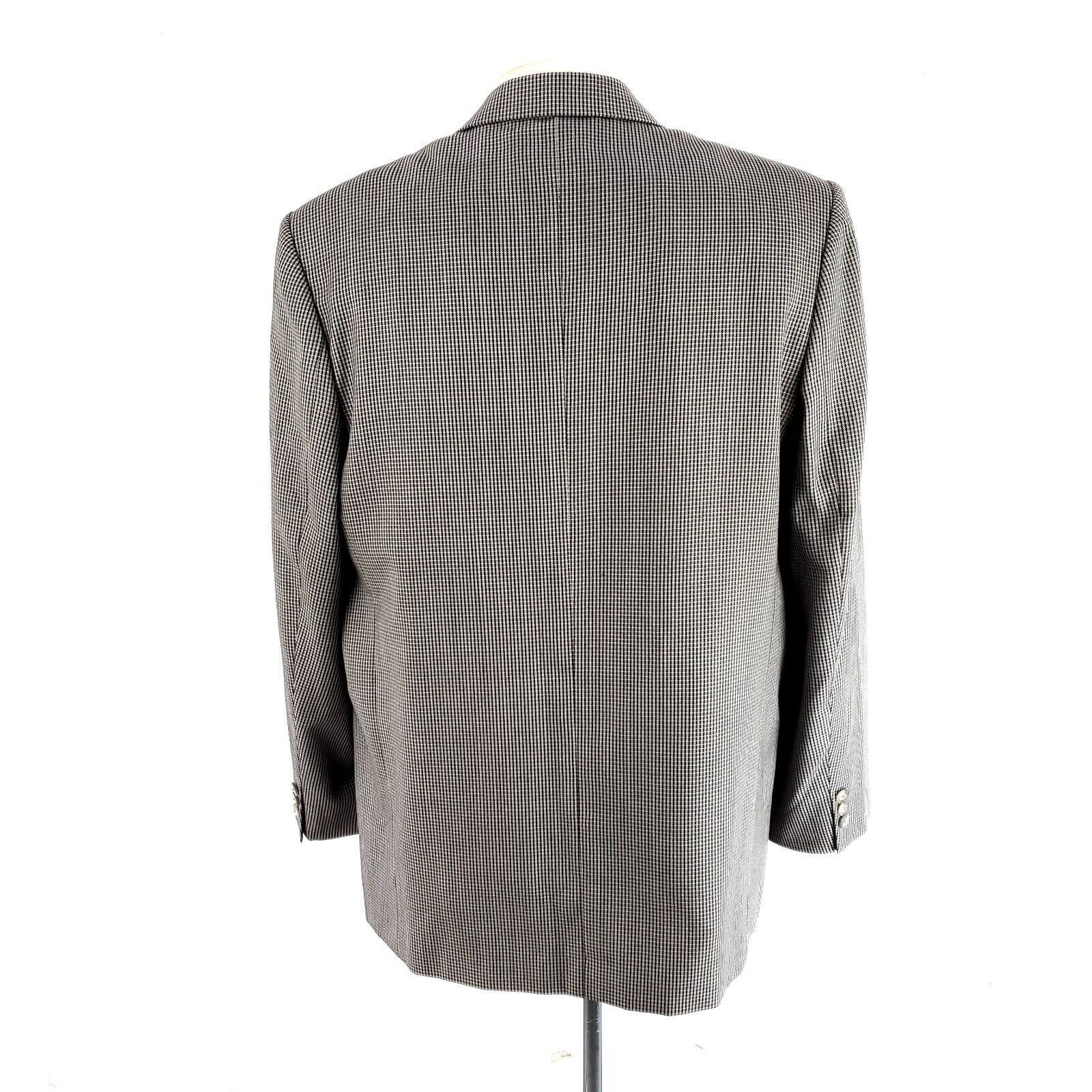 Vitale Barberis Canonico Vitale Barberis Canonico Wool 2 Button Sport Coat 42R Black Size 42R - 5 Thumbnail