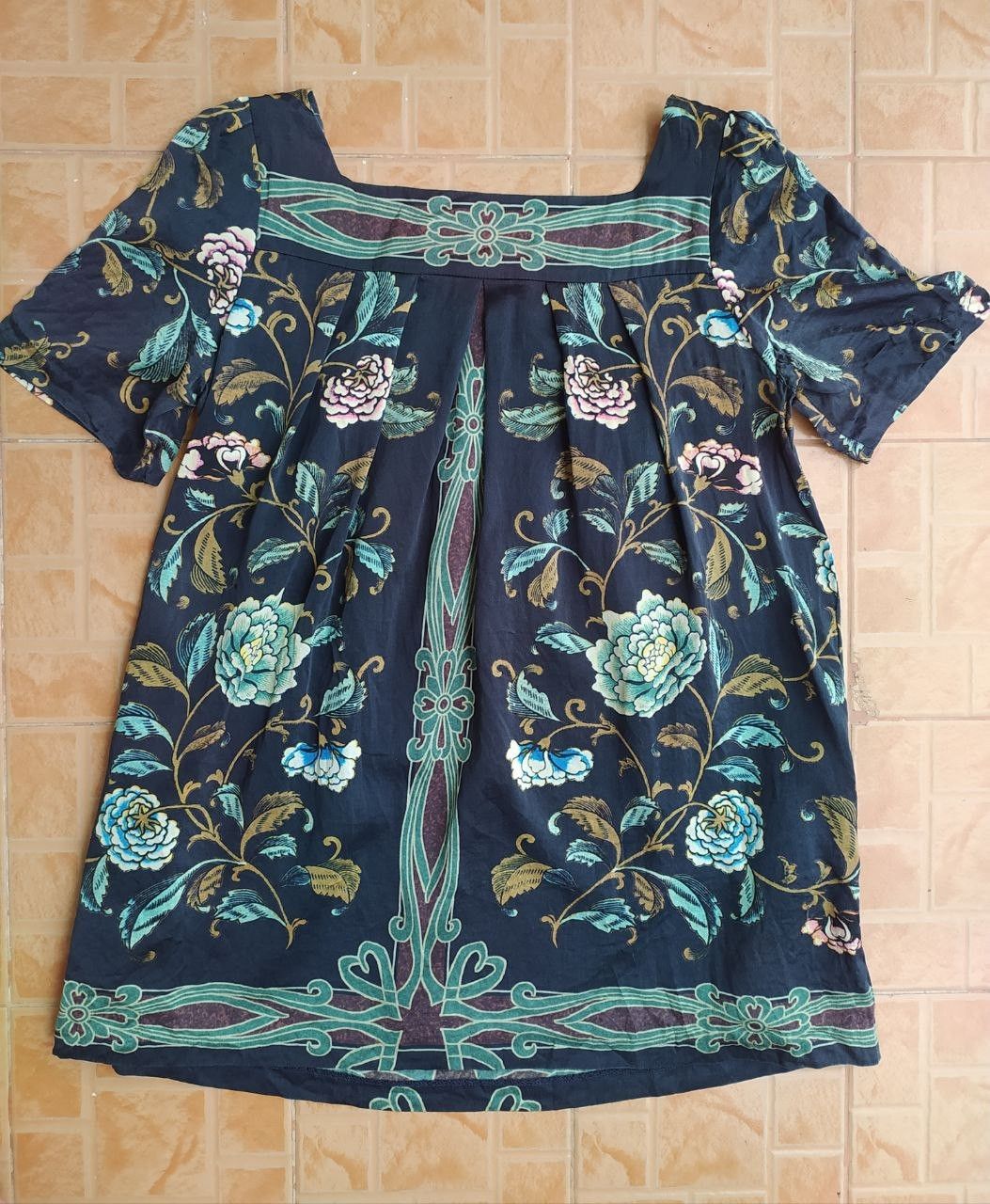 Vivienne Tam VIVIENNE TAM SILK FLORAL BLOUSE TOP Size S / US 4 / IT 40 - 3 Thumbnail