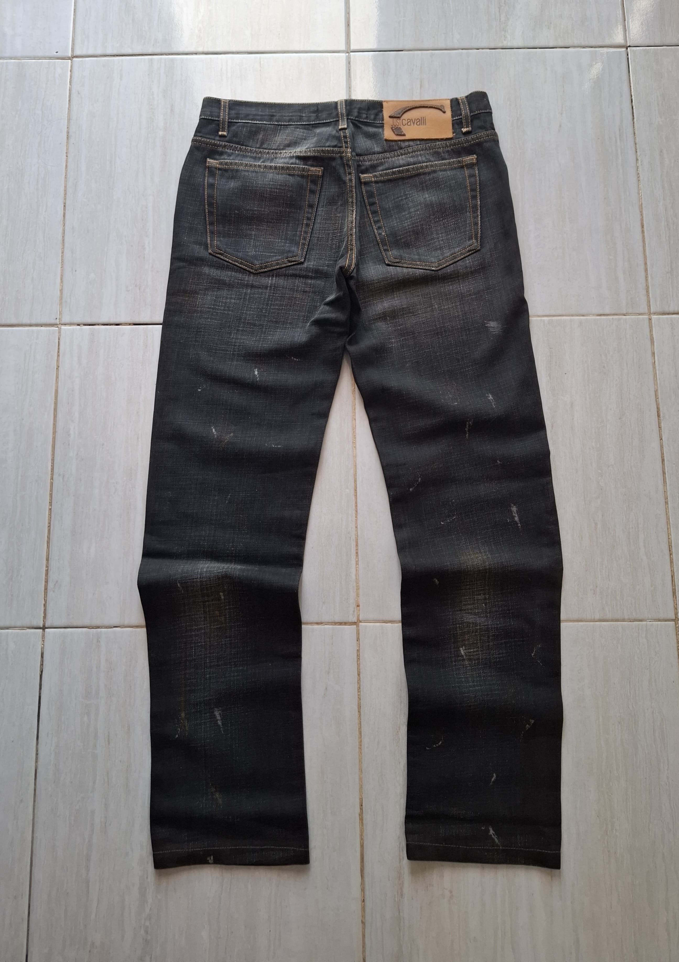 Just Cavalli Just cavalli brown denim painted Size US 31 - 2 Thumbnail