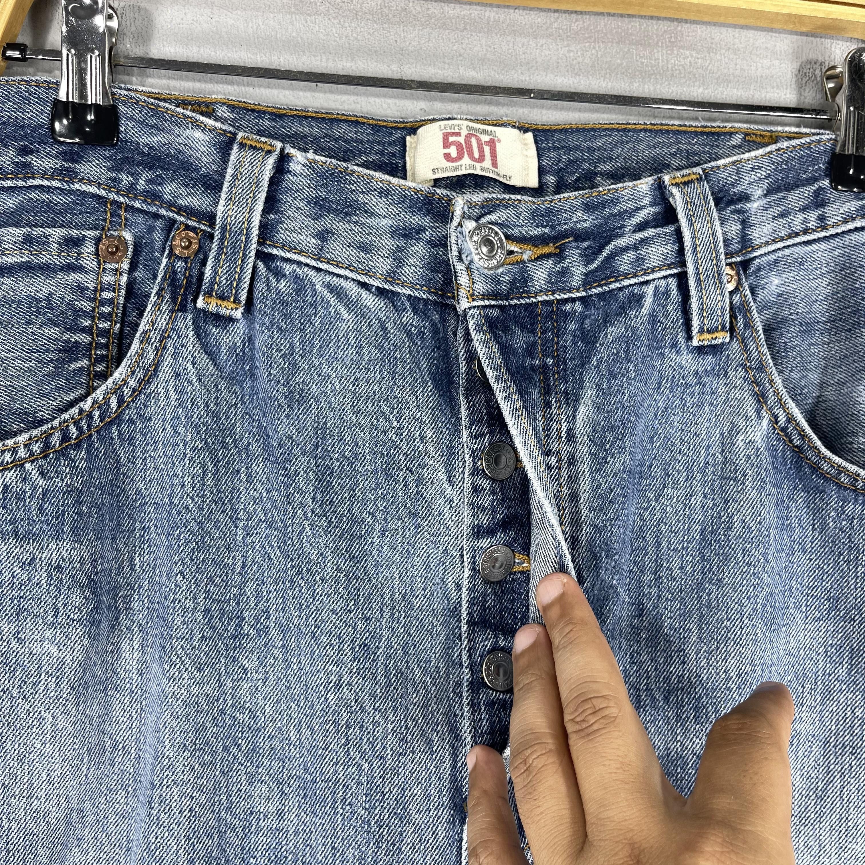 Levi's × Vintage Size 36 Vintage Levis 501 Distressed Reinforced Jeans Size US 36 / EU 52 - 3 Thumbnail
