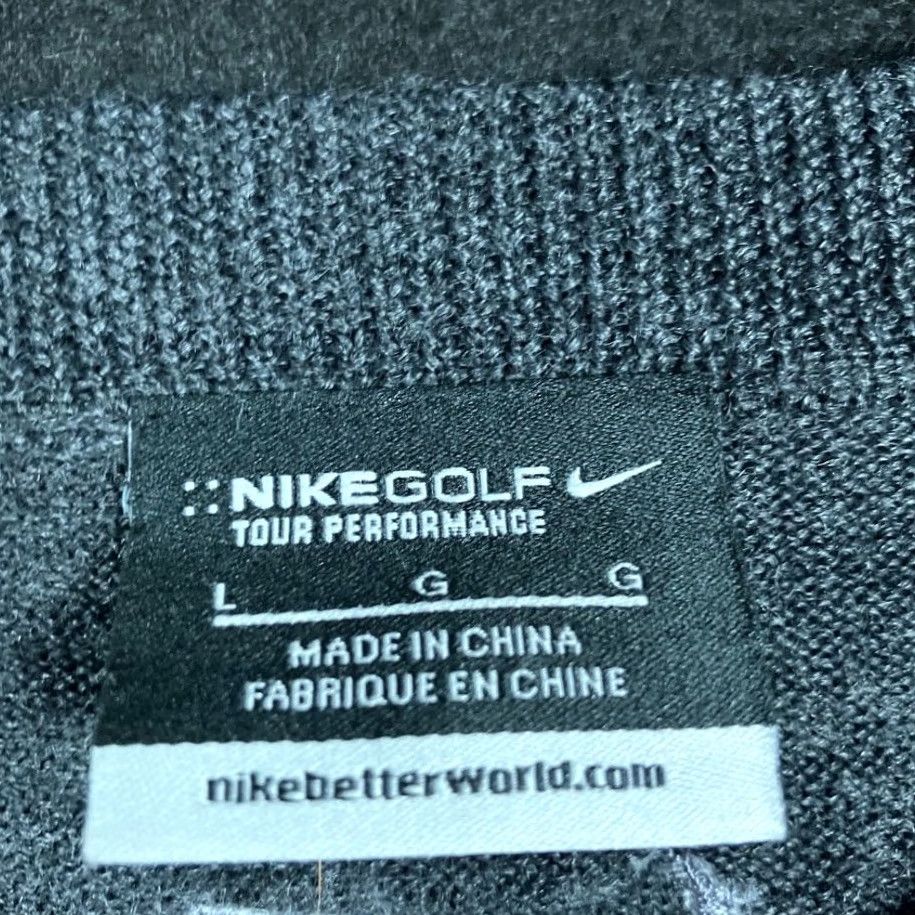 Nike Nike Golf Mens Sweater Gray Dry Fit Tour Performance Vest Merino Wool Blend L Size US L / EU 52-54 / 3 - 6 Thumbnail