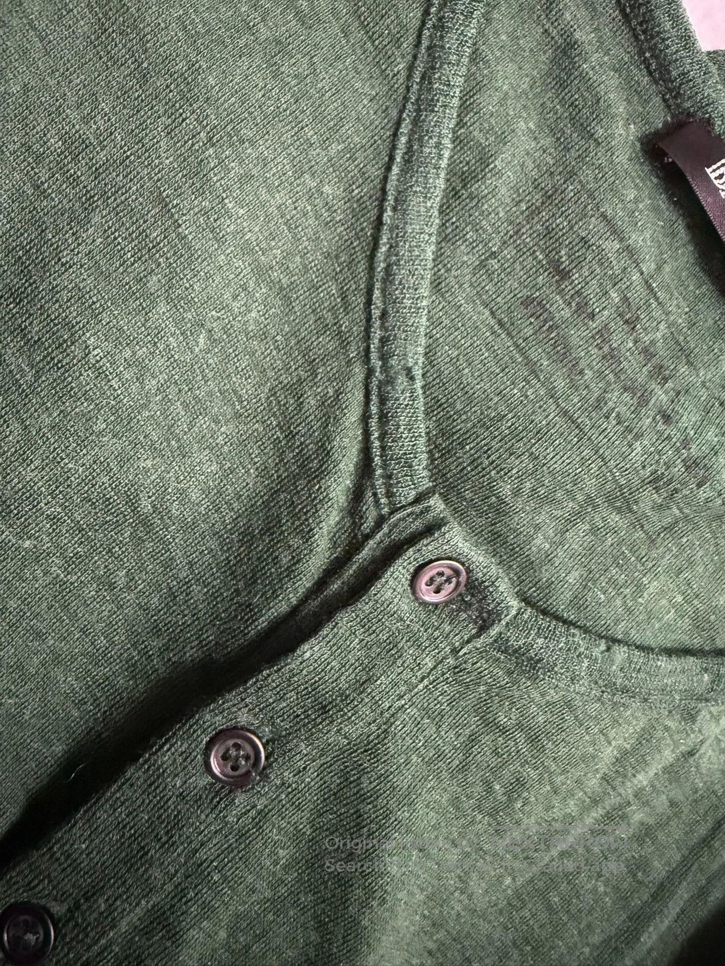 Balmain Balmain Emerald Green Wool Distressed Henley T. Size US M / EU 48-50 / 2 - 6 Thumbnail