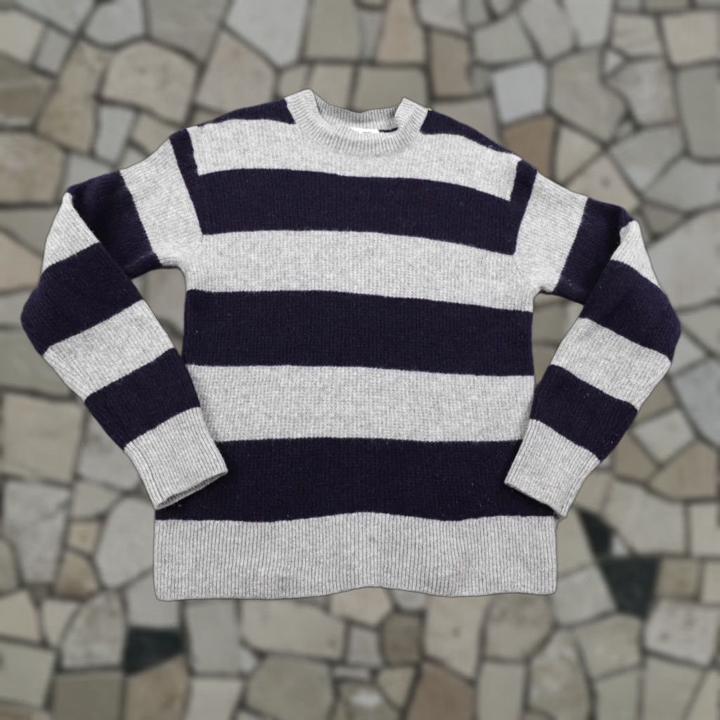 Uniqlo Uniqlo Comptoir Des Cotonniers Sweater Womens Small Gray Navy Wool Pullover Size S / US 4 / IT 40 - 1 Thumbnail