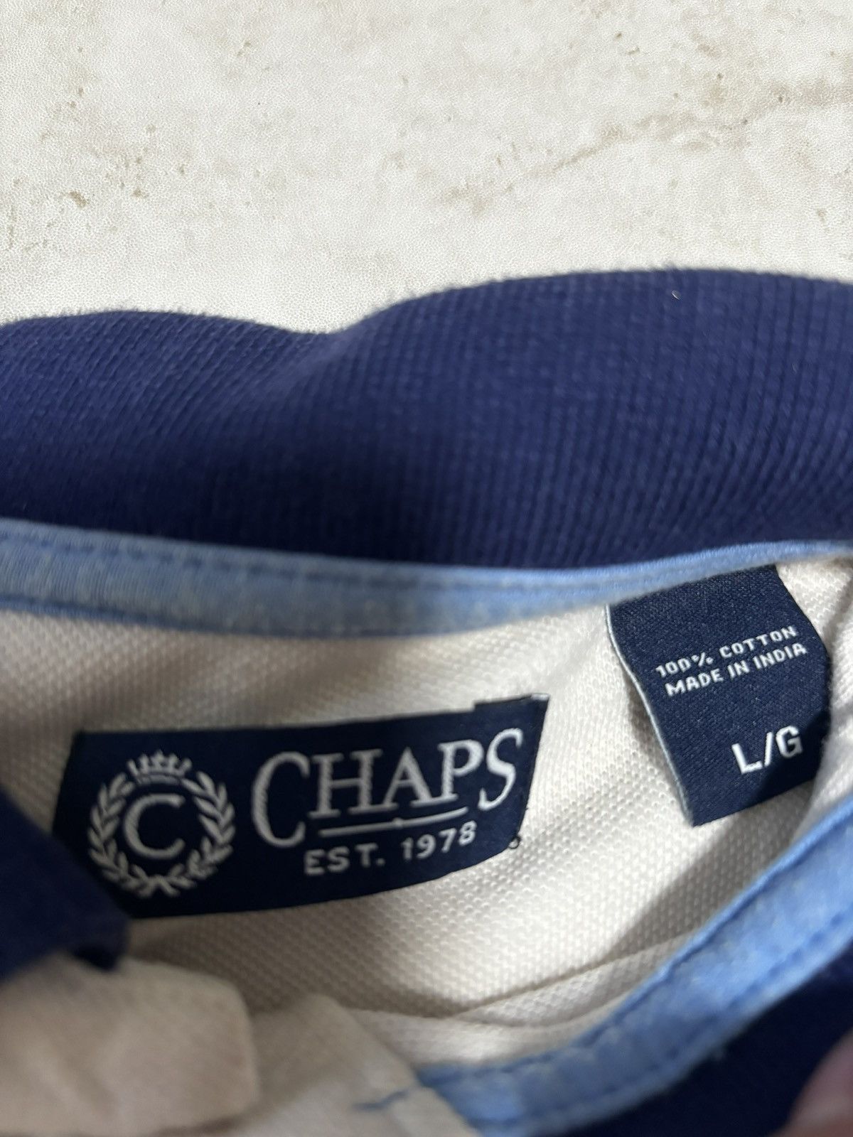 Chaps Chaps X Polo Fish Shirt (Like new) Size US L / EU 52-54 / 3 - 4 Thumbnail