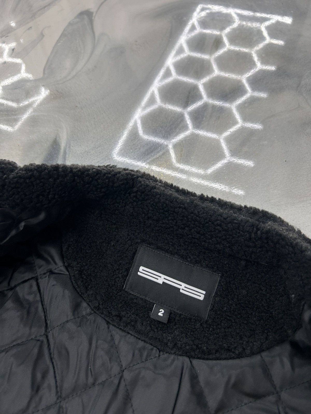 Sp5der Sp5der Black Sherpa Hunter Moto Jacket Zip Up Size M Size US M / EU 48-50 / 2 - 15 Thumbnail