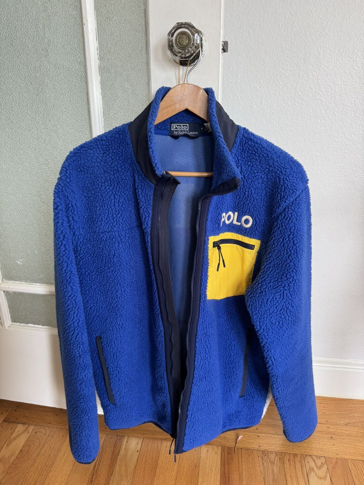 Polo Ralph Lauren Polo Ralph Lauren Skier 92 Sherpa Fleece Jacket Blue Mens M Size US M / EU 48-50 / 2 - 3 Thumbnail