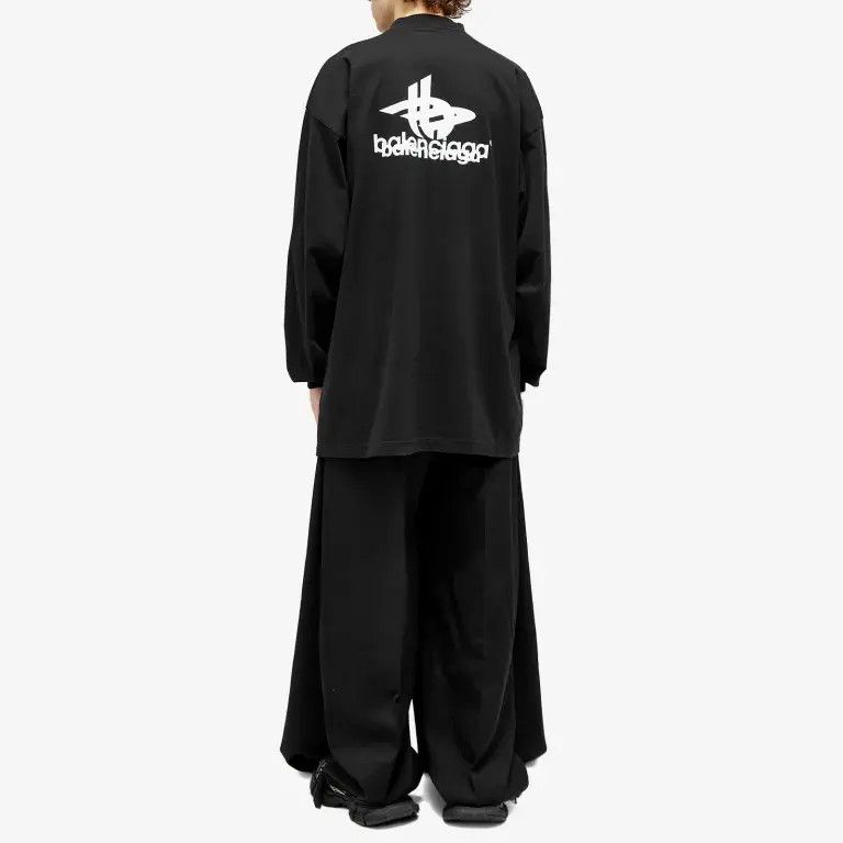 【BALENCIAGA】Basketball Layered Long Sleeve T-shirt ロンT Men's Basketball Series - Long Sleeve T-shirt Large Fit in