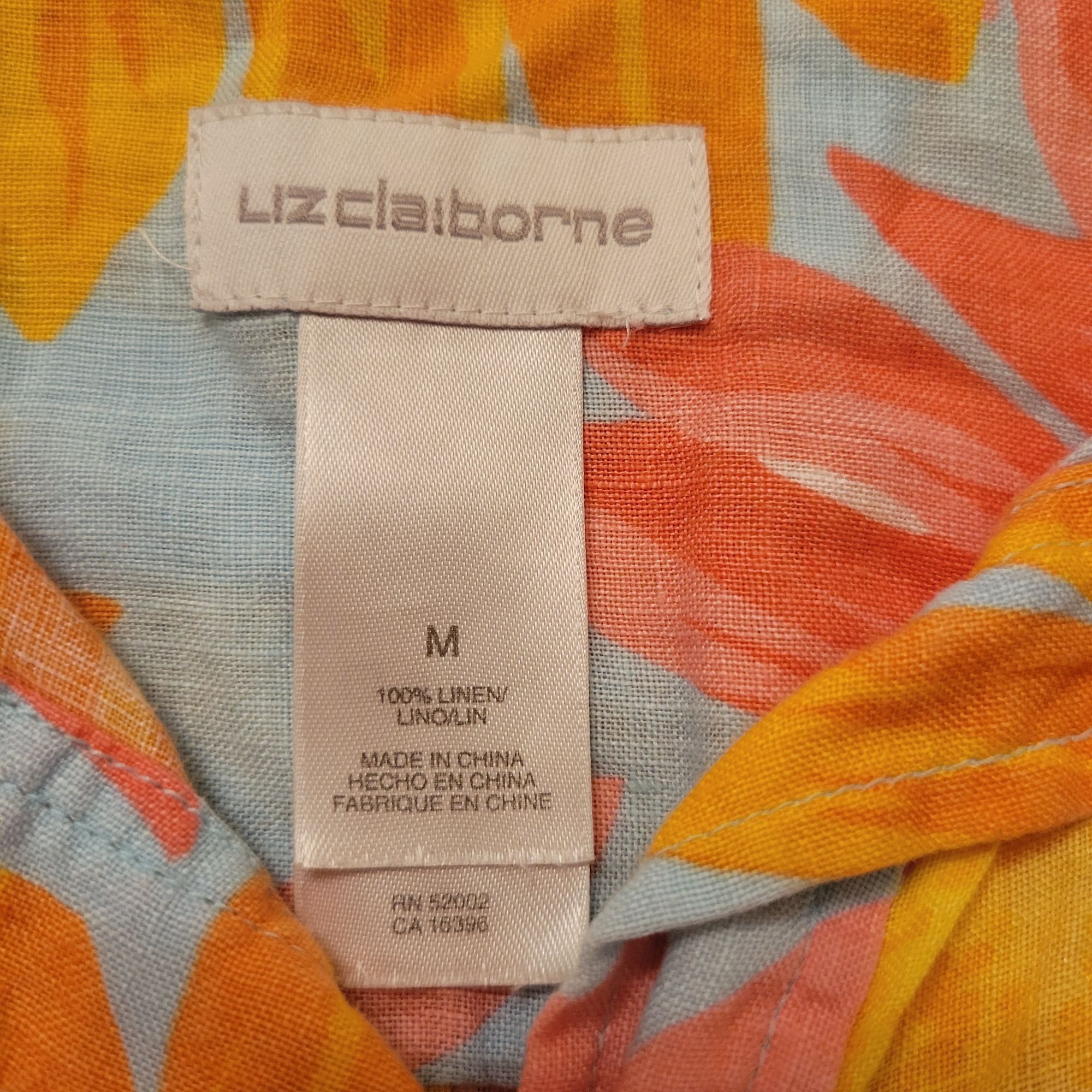 Liz Claiborne Liz Claiborne Sunflower Print Short Sleeve Button Up Blouse Size M / US 6-8 / IT 42-44 - 4 Thumbnail