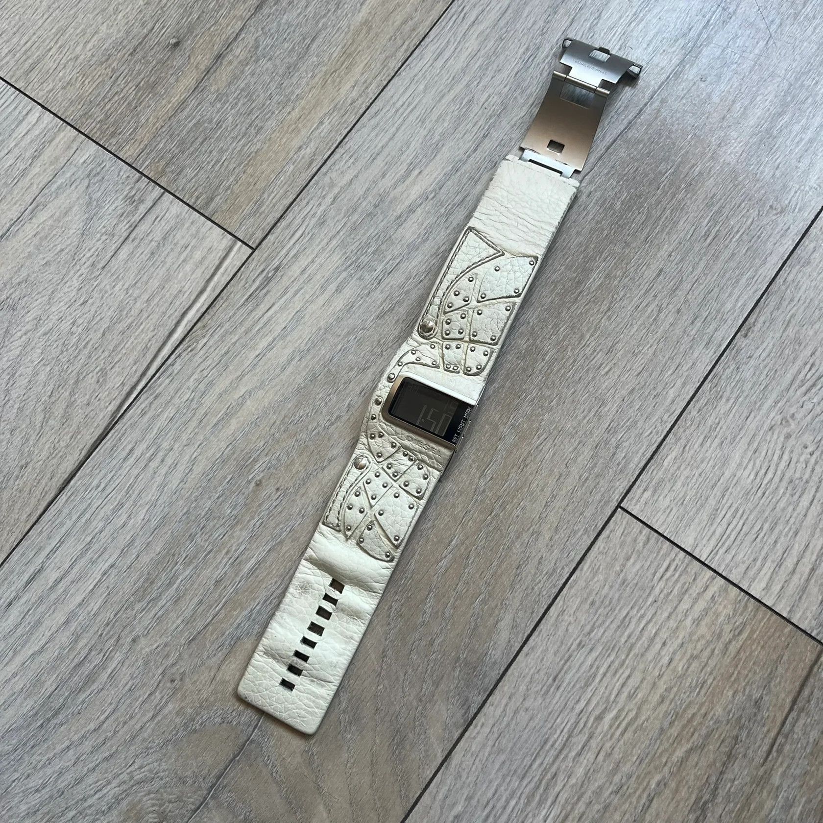 Diesel Diesel DZ7068 Studded Leather Strap Digital Watch Size ONE SIZE - 2 Thumbnail