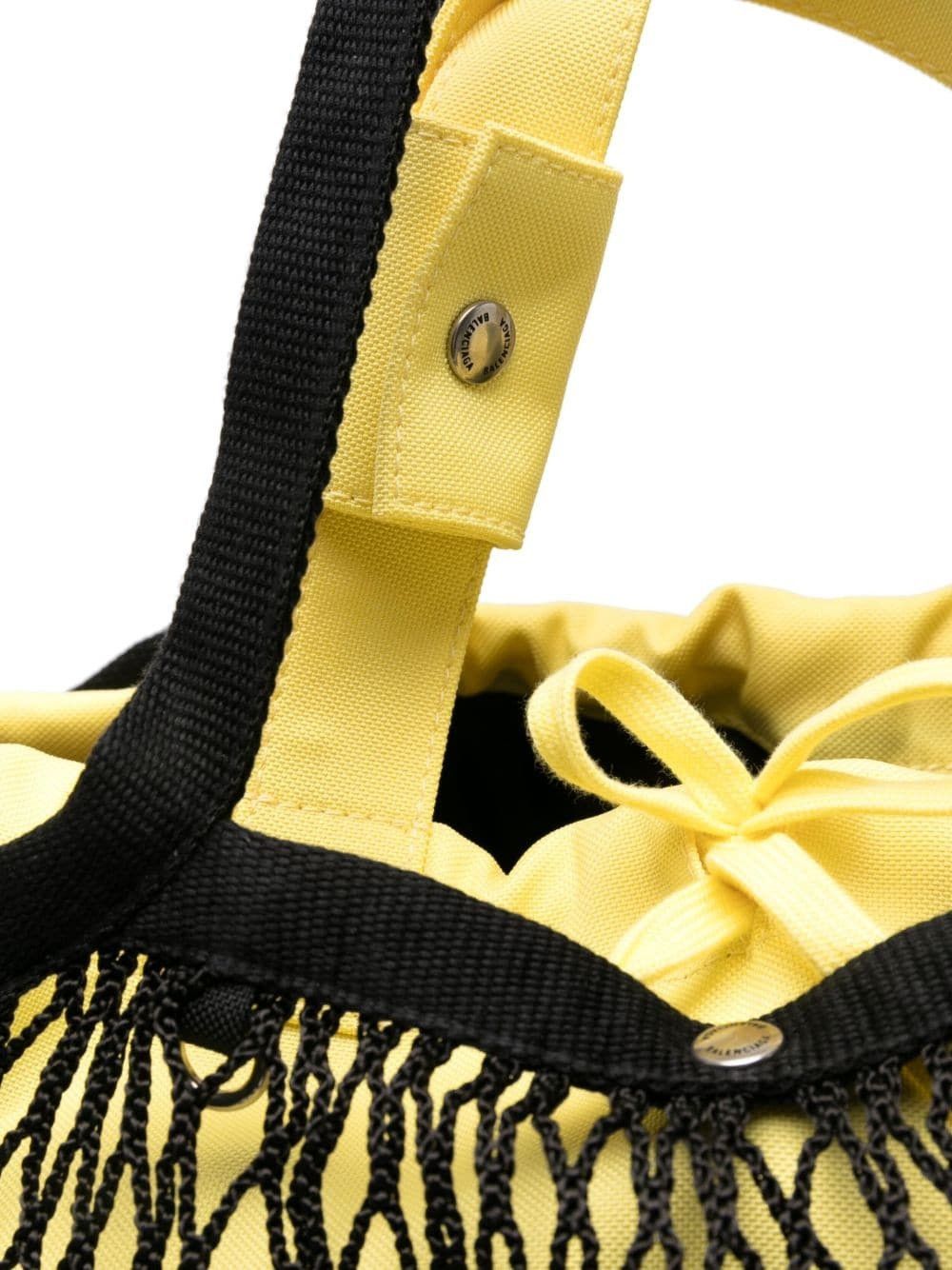 Balenciaga o1bcso1str0525 Size: OS / 24/7 Large Tote Bag Black/Yellow Size ONE SIZE - 4 Thumbnail