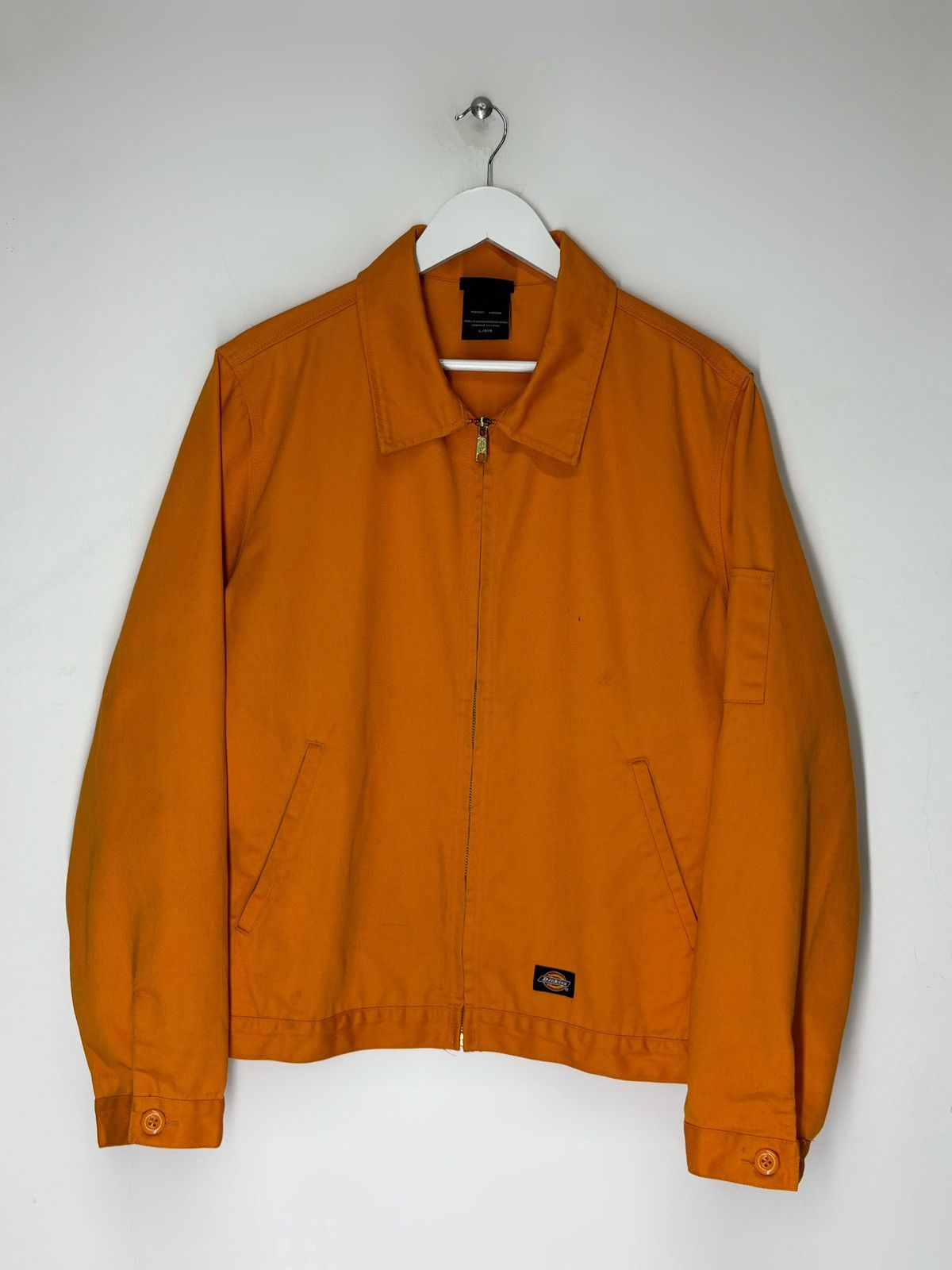 Dickies Vintage 90s Dickies Work Jacket Orange Cotton Size US L / EU 52-54 / 3 - 1 Thumbnail