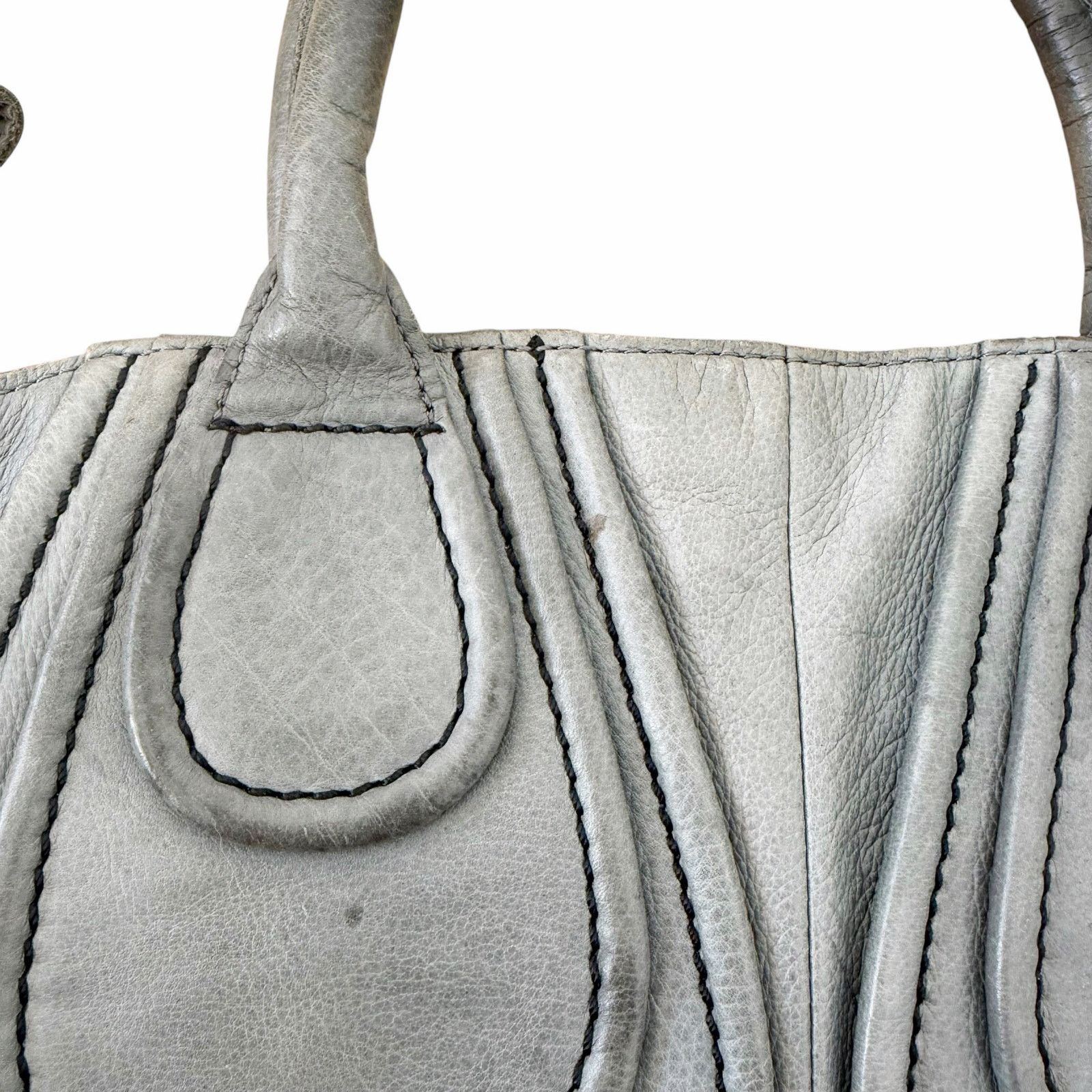 LIEBESKIND BERLIN Liebeskind Berlin Gray Leather Helene Handbag Size ONE SIZE - 3 Thumbnail