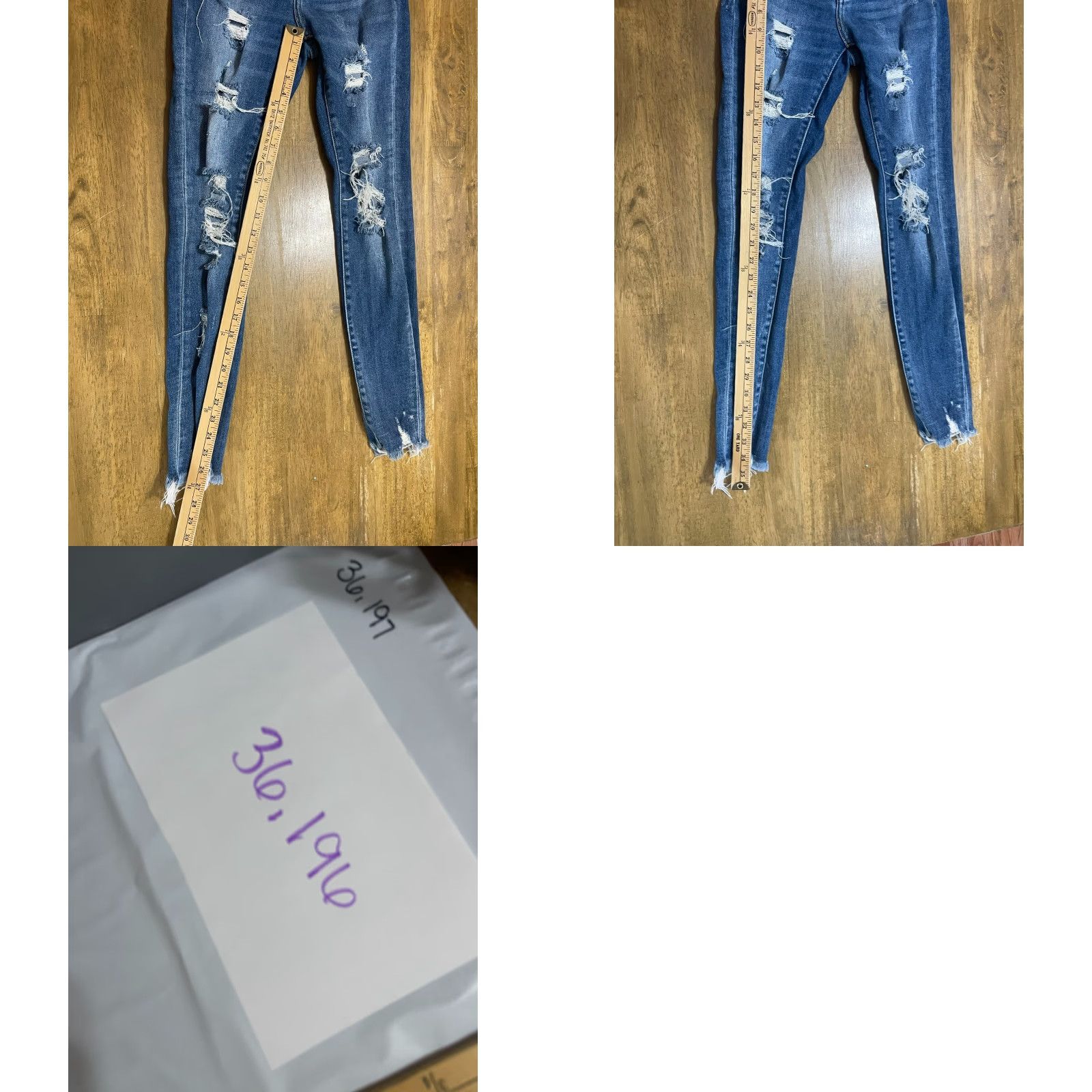 Vintage Bridge by GLY Jeans, Women's Size 24, Blue, Denim, Skinny, Ripped, Distressed, Jeans, 24, Regular, Fall/Spring/Summer, Women Size 42" / US 20 - 8 Thumbnail
