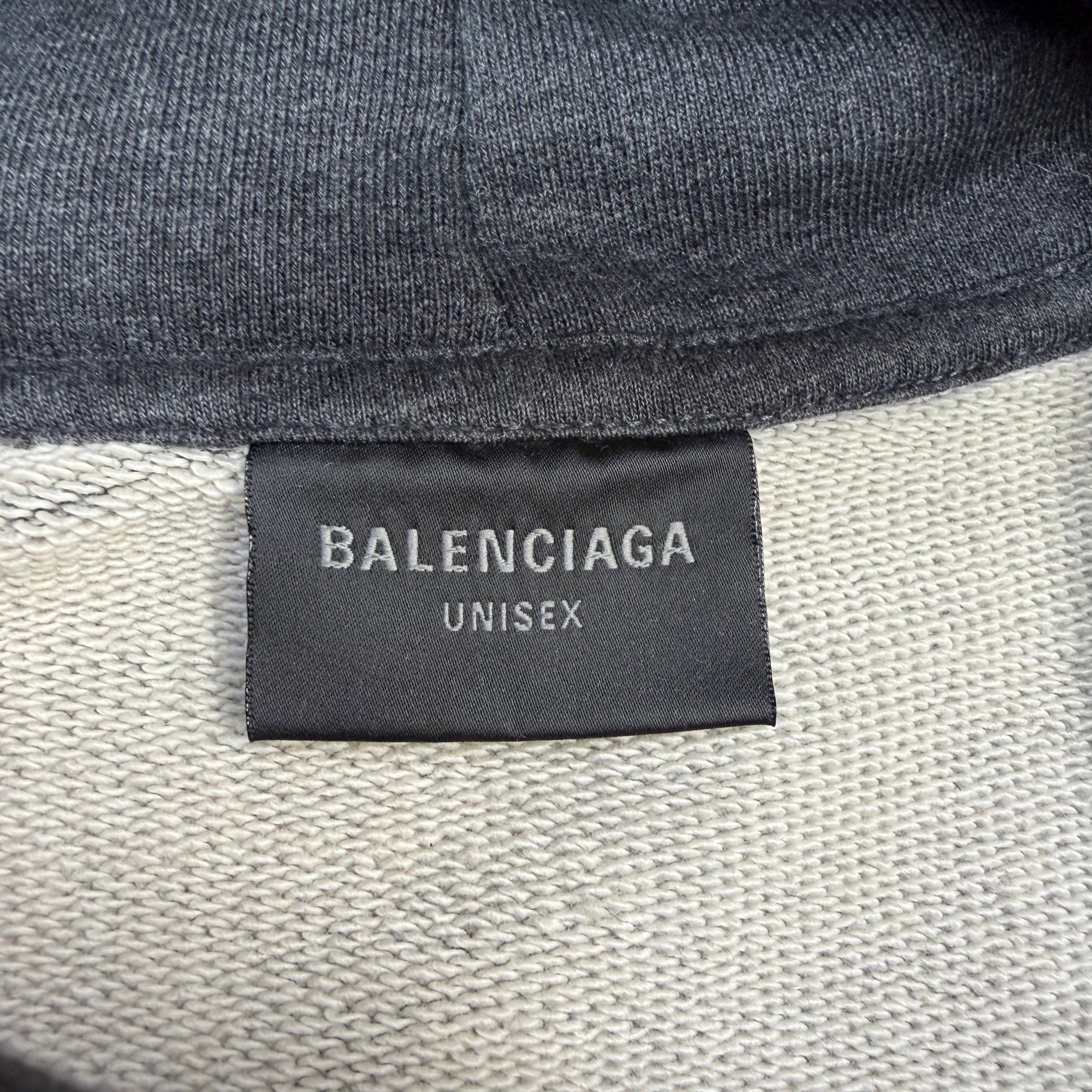 Balenciaga Balenciaga Tape Type Ripped Hoodie S (L) Size US L / EU 52-54 / 3 - 5 Thumbnail