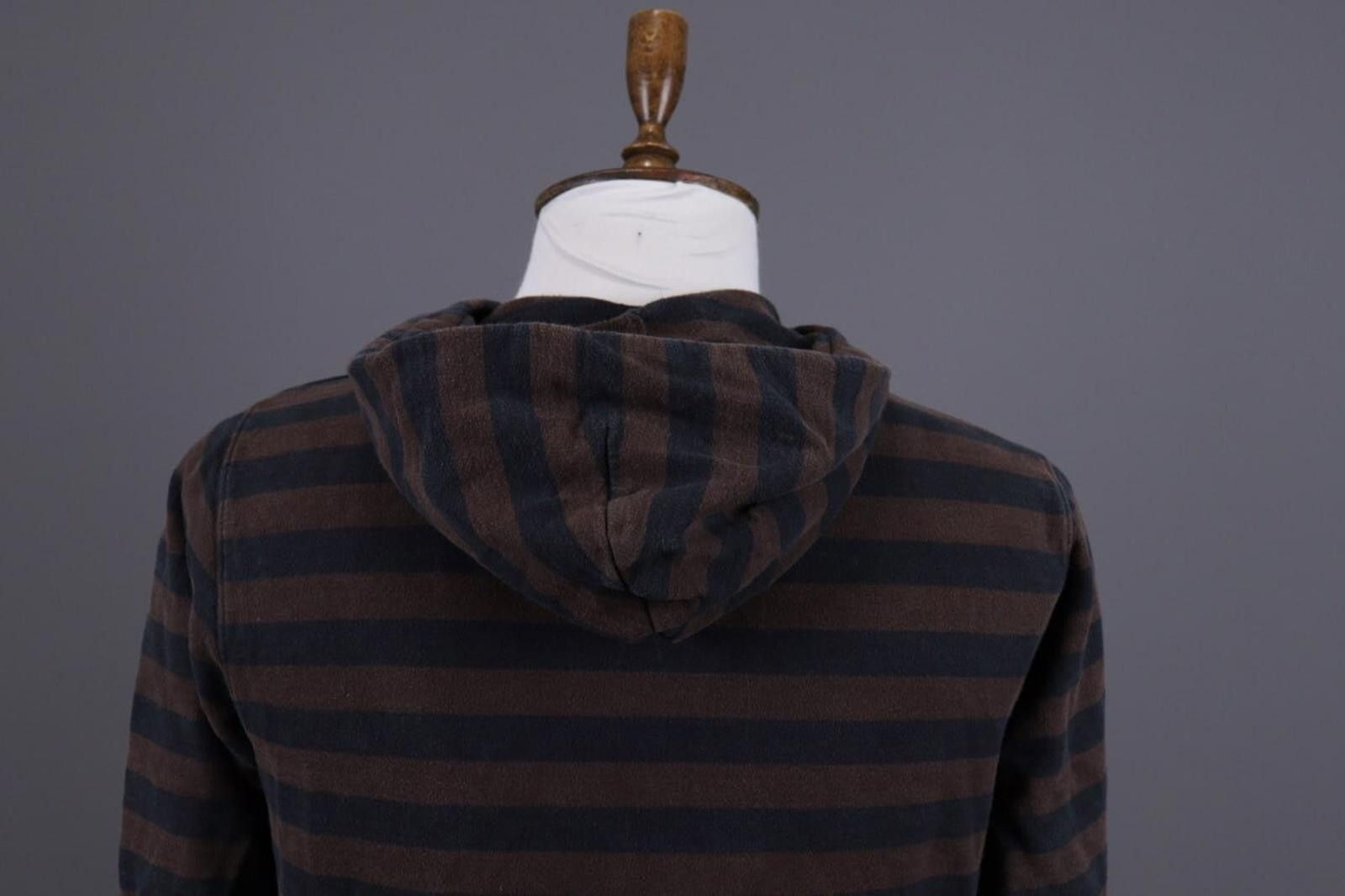Carhartt Carhartt Brown Striped Workwear Hooded Sweater Size S Size US S / EU 44-46 / 1 - 8 Thumbnail