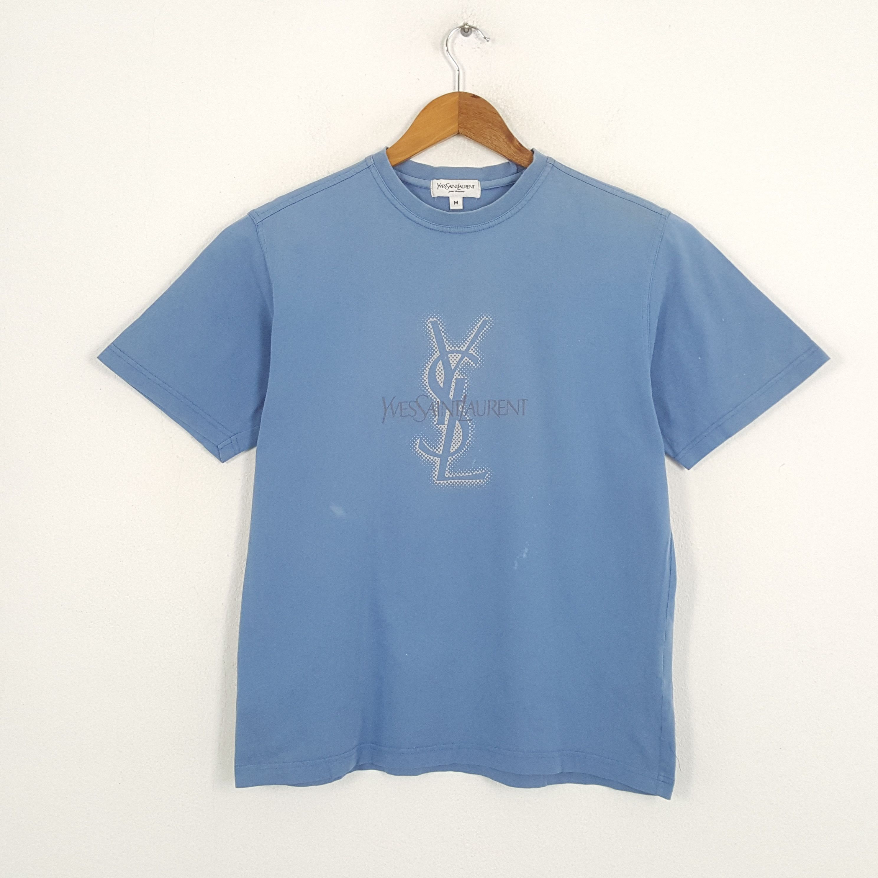 Vintage × Yves Saint Laurent Vintage YVES SAINT LAURENT Italian Fashion Brand T-Shirts Size US L / EU 52-54 / 3 - 1 Thumbnail