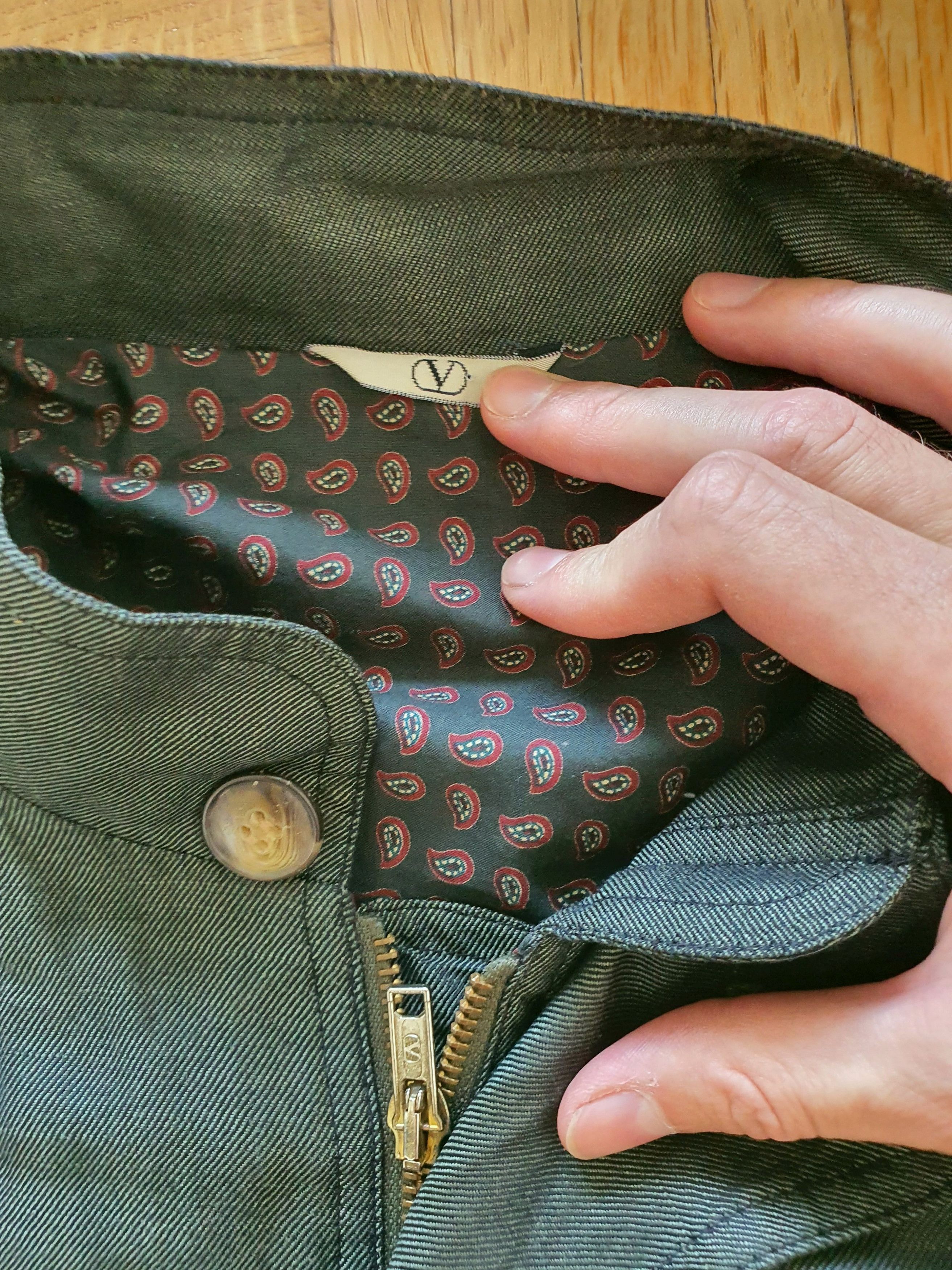 Valentino Vintage (1980s) UOMO Lightweight Linen Bomber Jacket Size US XL / EU 56 / 4 - 5 Thumbnail