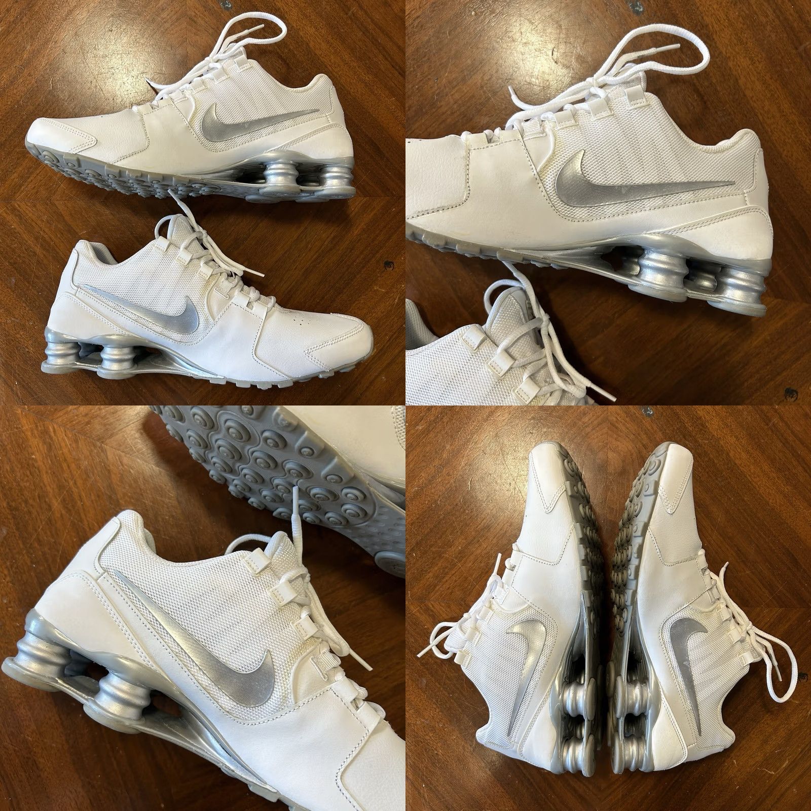 Nike Nike Shox Avenue White 833584-100 Sneaker Men 12 AS IS Good Condition 2016 Net Easy Size US 12 / EU 45 - 8 Thumbnail