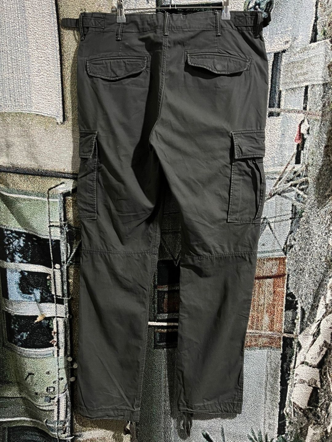 H&M H&M Grunge Parachute Cargo Pants Gray Size US 34 / EU 50 - 4 Thumbnail