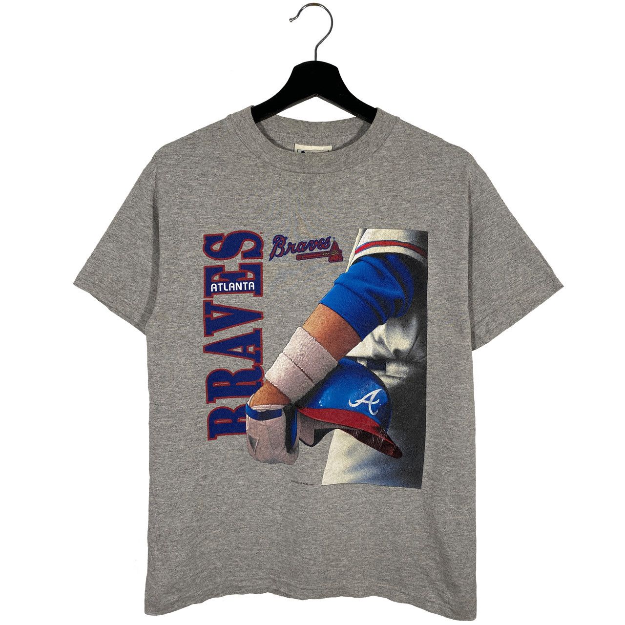 Lee Vintage 1997 MLB Atlanta Braves Helmet SS T-shirt Gray Size US L / EU 52-54 / 3 - 1 Thumbnail