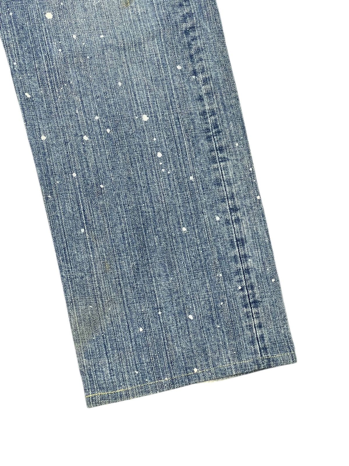 Japanese Brand Patchwork Jeans Global Work Painted Regular 3🟦8 Size US 32 / EU 48 - 4 Thumbnail