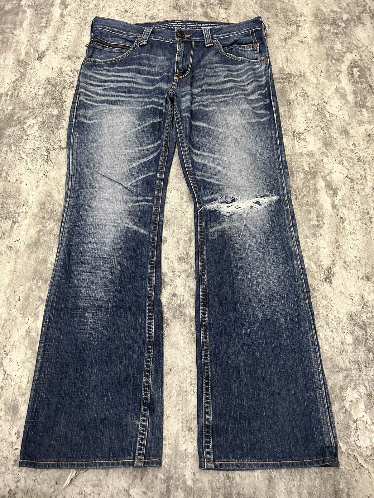 Levi's 90s Levis 507 Vintage Y2K Boot Cut Retro Denim Pants Size US 36 / EU 52 - 3 Thumbnail