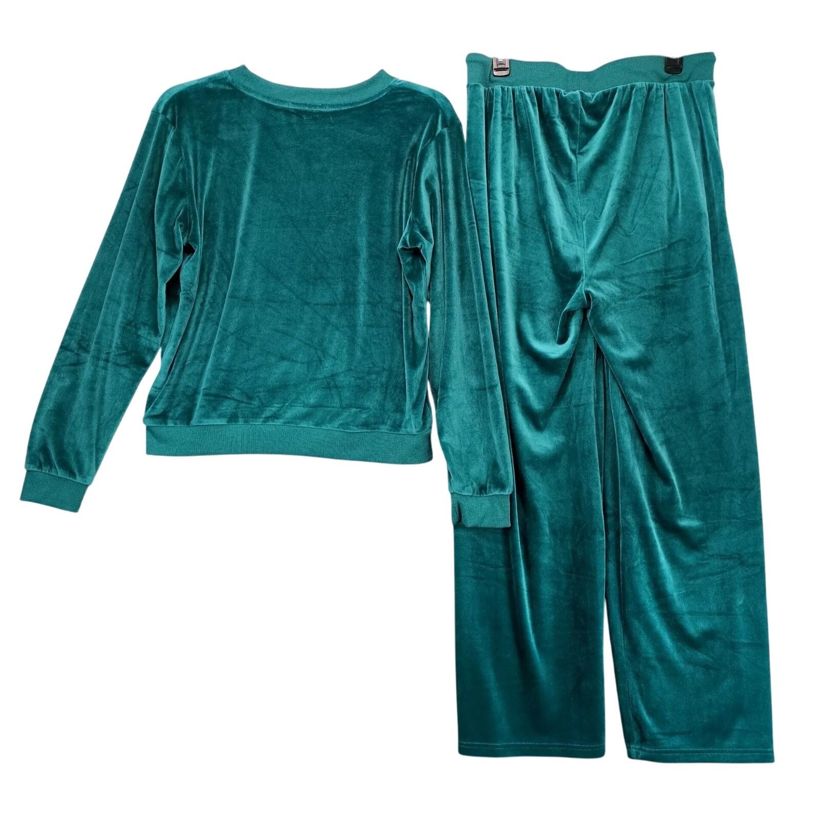 Other Ashley Blue 2pc Green Velour Tracksuit Women's Plus 1X/2X Size XXL / US 16-18 / IT 52-54 - 2 Thumbnail