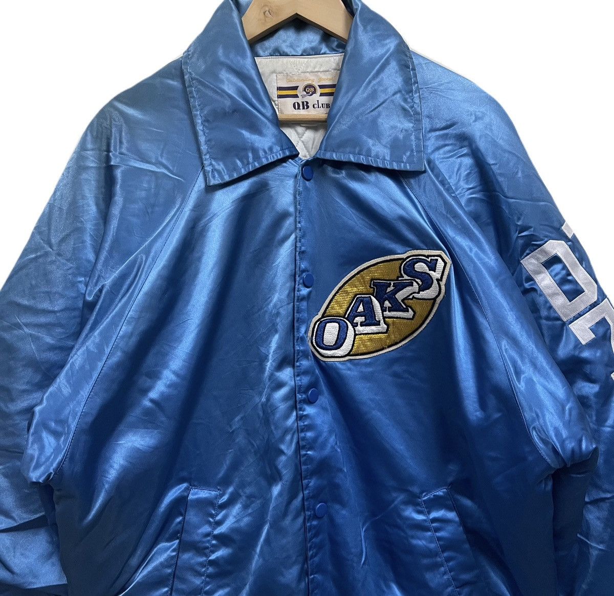 MLB Vintage Oaks Bomber Jacket Baseball Size US XL / EU 56 / 4 - 4 Thumbnail