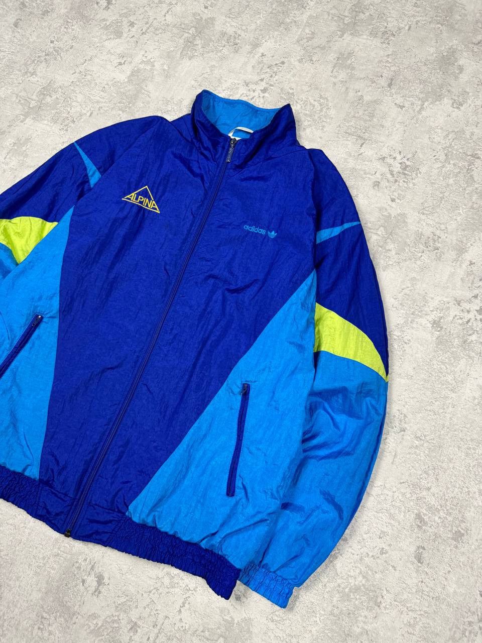 Adidas Vintage 90's Adidas ALPINA Full Tracksuit Nylon Blue Size US M / EU 48-50 / 2 - 6 Thumbnail