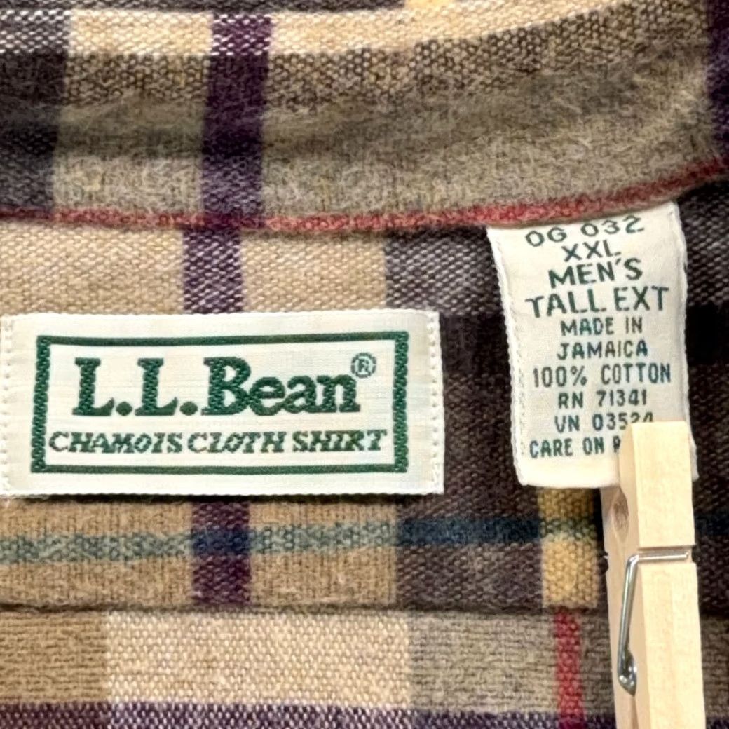 Vintage Vintage LL Bean Shirt Adult 2XL Brown Plaid Chamois Flannel Outdoor Tall 90s Size US XXL / EU 58 / 5 - 5 Thumbnail