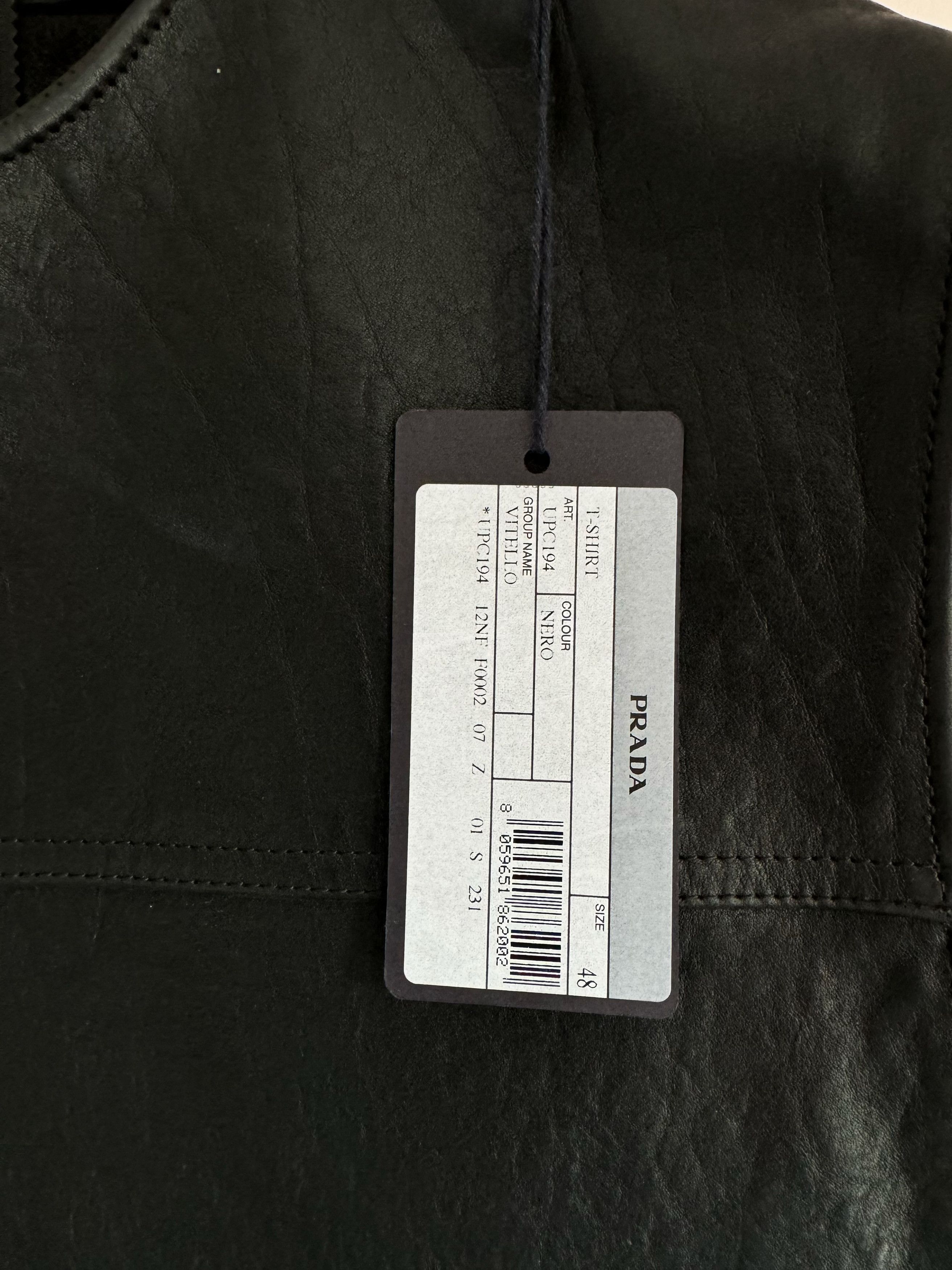 Prada PRADA VITELLO LEATHER VEST Size US M / EU 48-50 / 2 - 6 Thumbnail