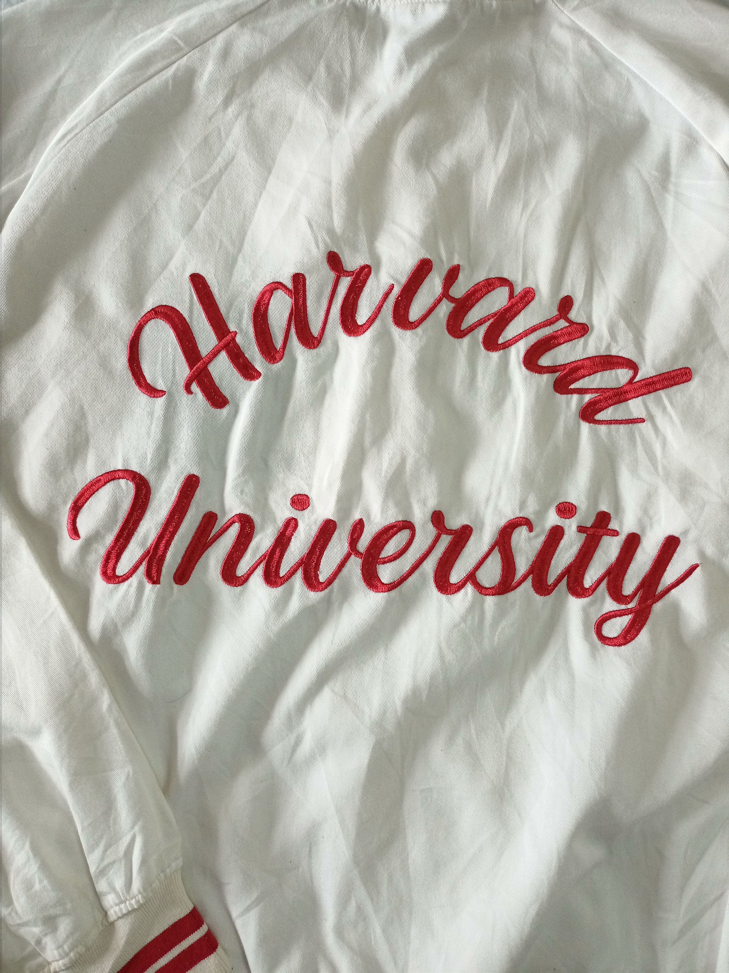 Japanese Brand GU X HARVARD UNIVERSITY VARSITY JACKET Size US XL / EU 56 / 4 - 3 Thumbnail