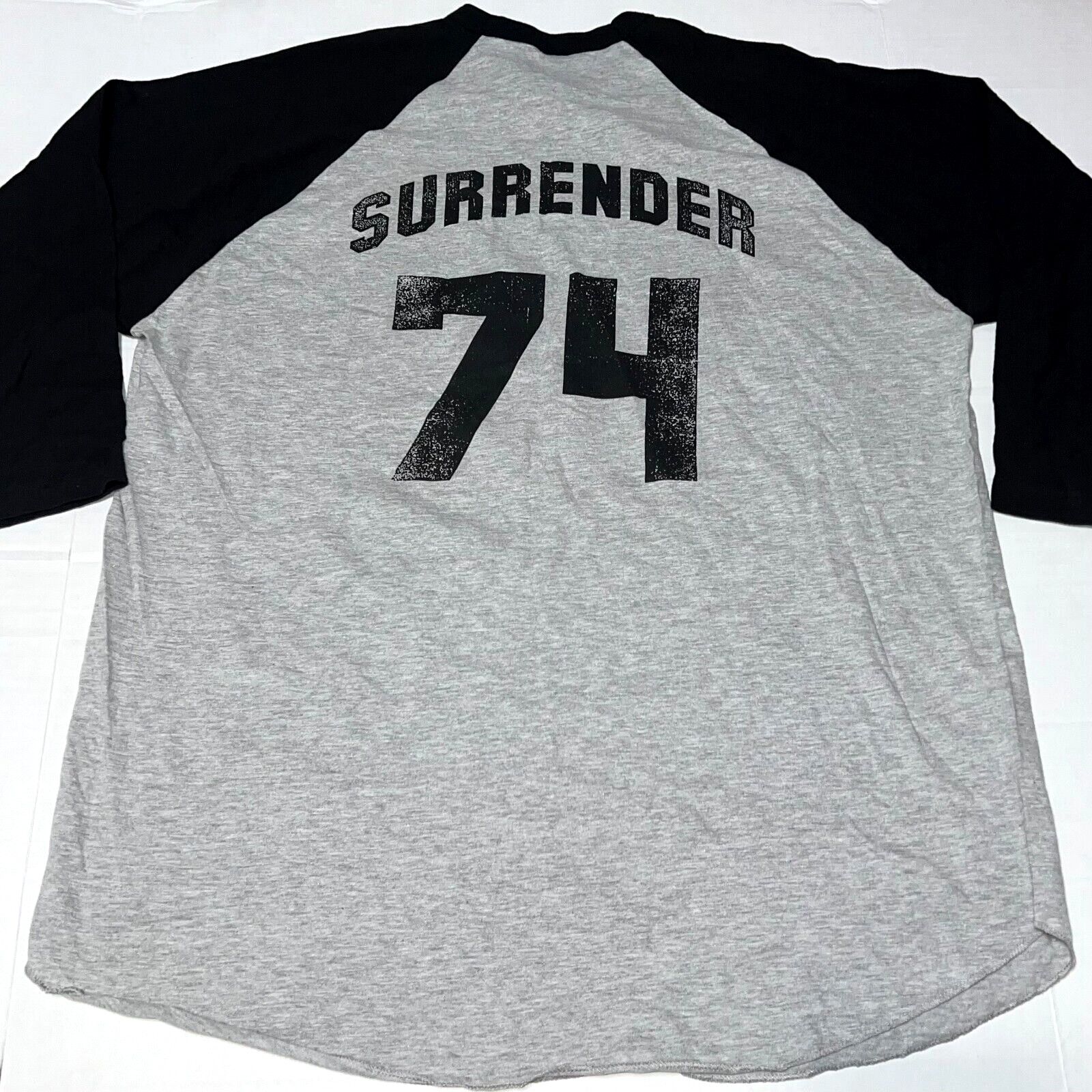 Tultex Cheap Trick Surrender 74 3/4 Sleeve Shirt Grey Men's 2XL Size US XXL / EU 58 / 5 - 3 Thumbnail