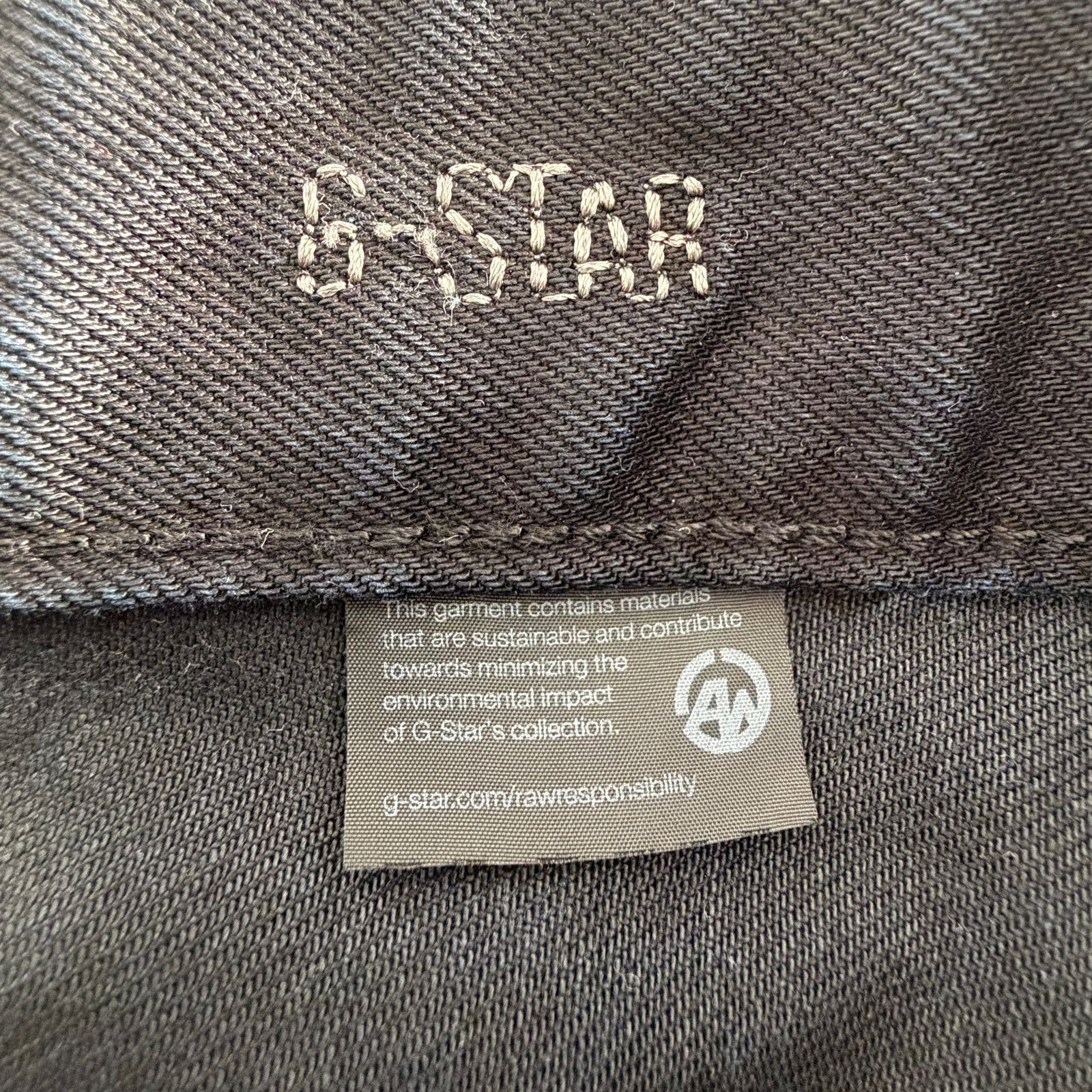 G-Star GStar GS01 Morris Low Straight Raw Denim Black Jeans 36x32 Size US 36 / EU 52 - 7 Thumbnail