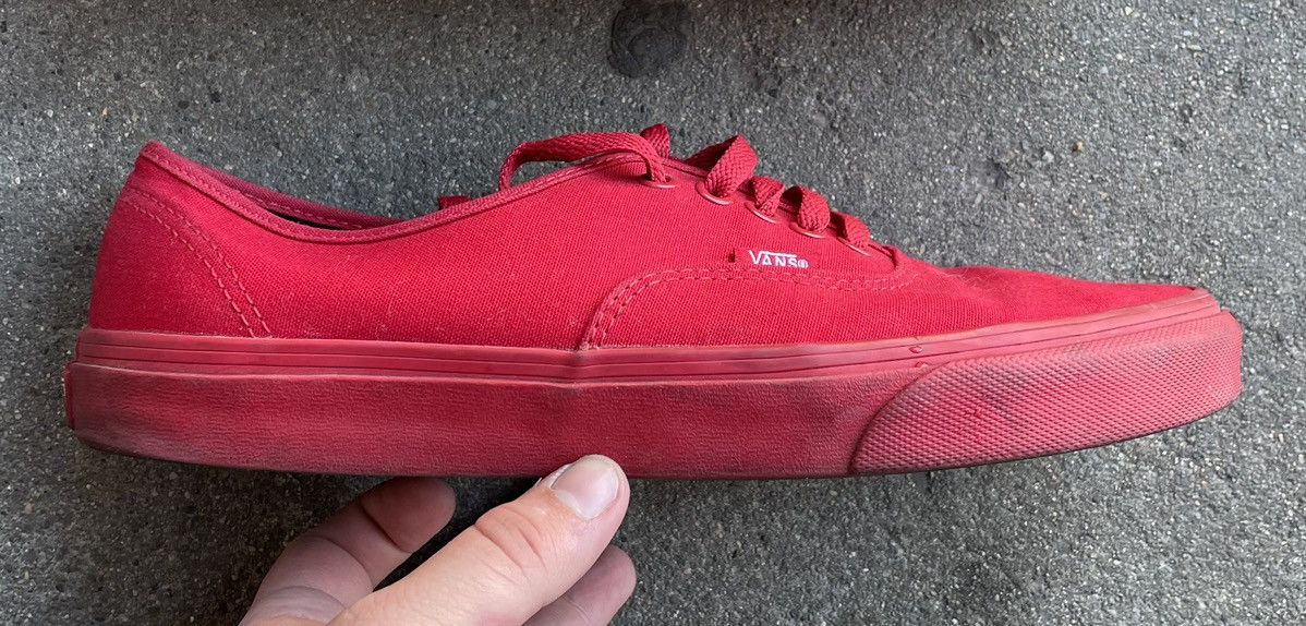 Vans Vans Authentic Skate Mens Size 10 Red Athletic Size US 10 / EU 43 - 2 Thumbnail