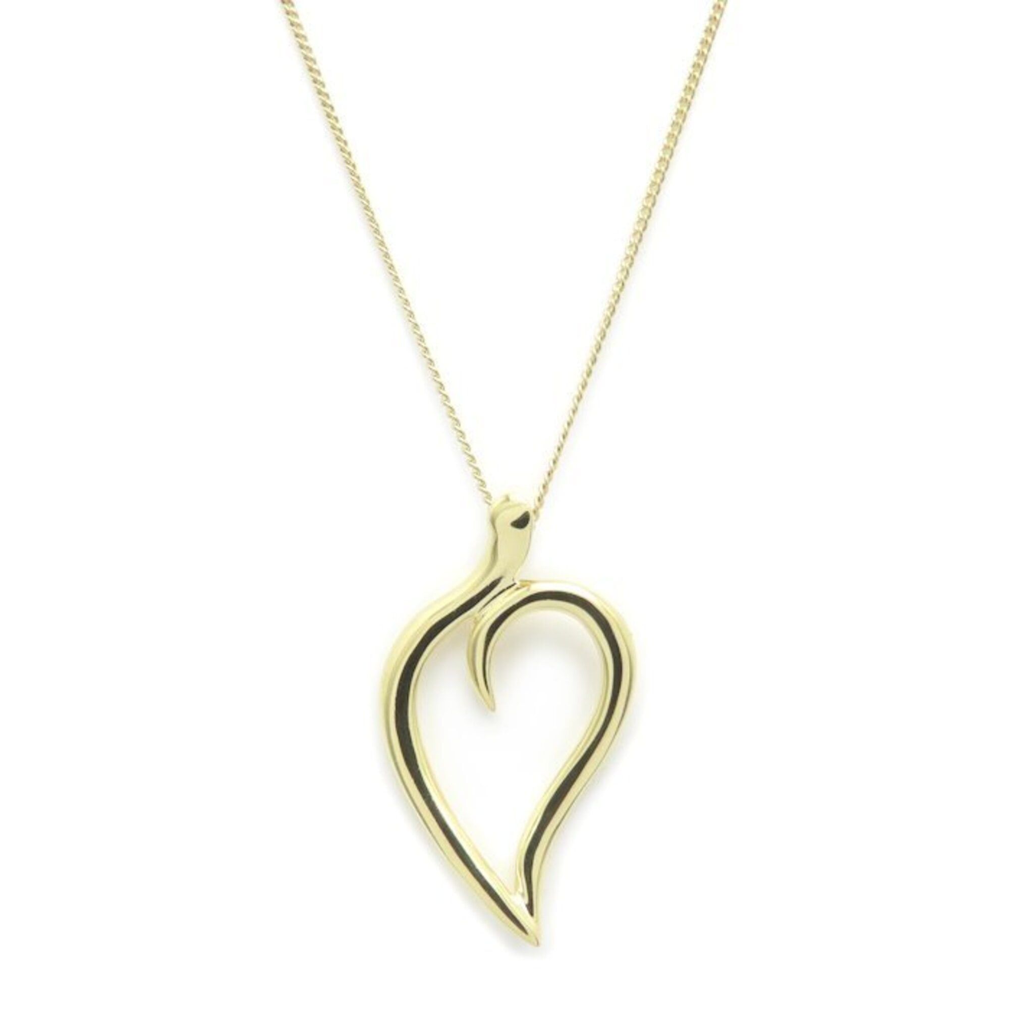 Tiffany & Co. TIFFANY&Co. Tiffany Leaf Heart Necklace 18K Yellow Gold Women's 295419 Size ONE SIZE - 1 Thumbnail