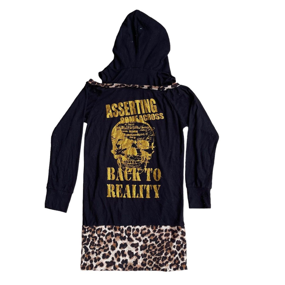If Six Was Nine LIQUID GIRL DOUBLE LAYER LEOPARD PUNK GOTHIC SWEATER Size M / US 6-8 / IT 42-44 - 2 Thumbnail