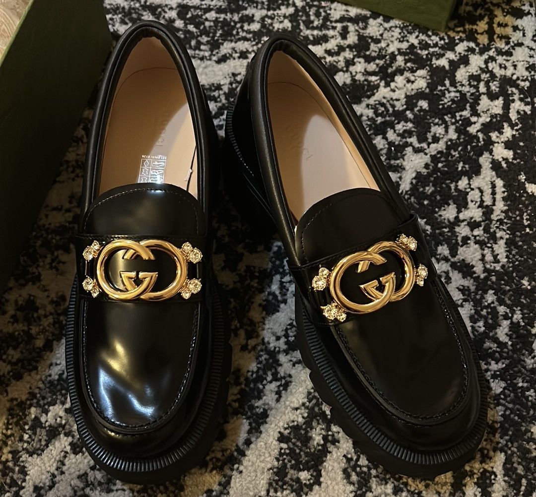 Gucci Gucci Lug Sole Interlocking G Loafer Size 41 Size US 11 / IT 41 - 1 Thumbnail